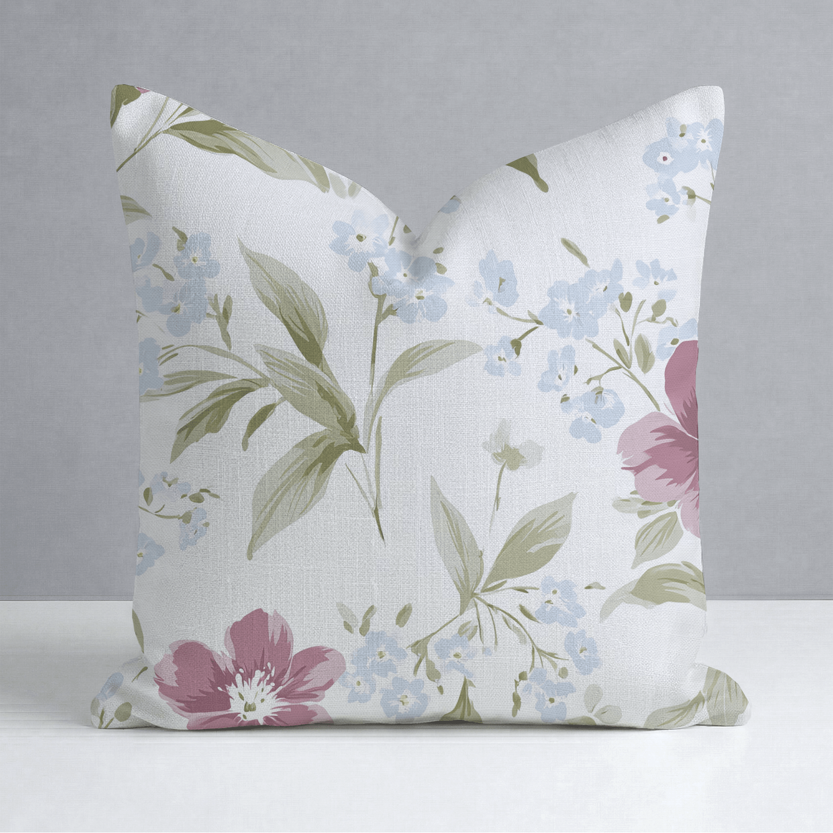 Wildflower Waltz Throw Pillow - Lemon Park