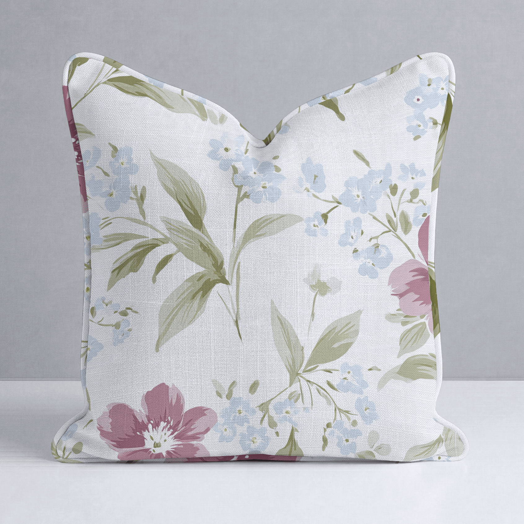 Wildflower Waltz Throw Pillow - Lemon Park