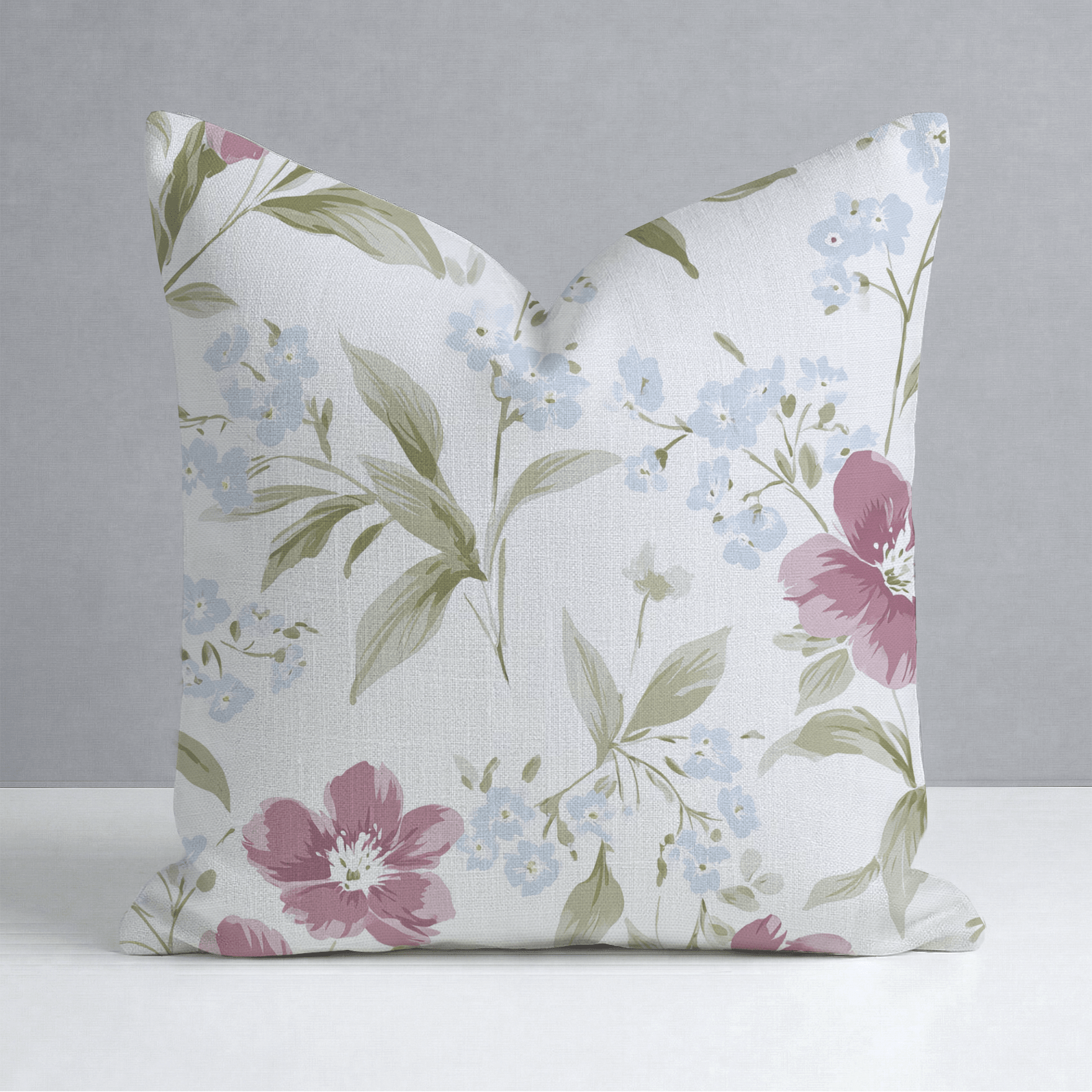 Wildflower Waltz Throw Pillow - Lemon Park