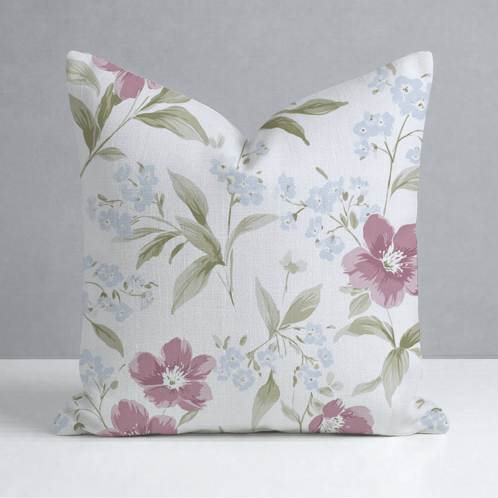 Wildflower Waltz Throw Pillow - Lemon Park