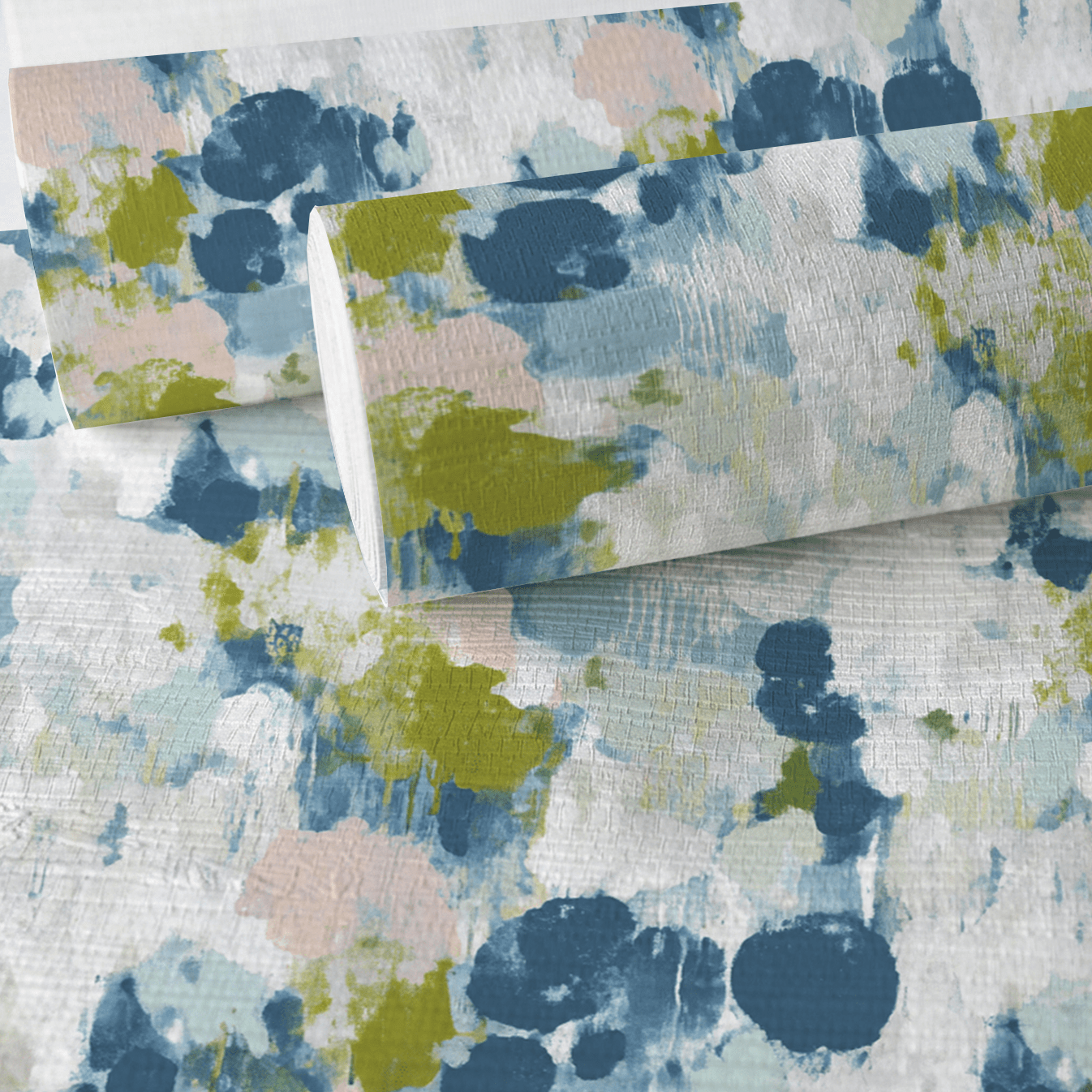 Wildflower Wash Faux Grasscloth Wallpaper - Lemon Park