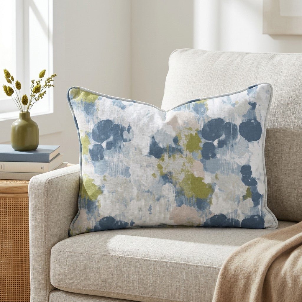 Wildflower Wash Throw Pillow - Lemon Park