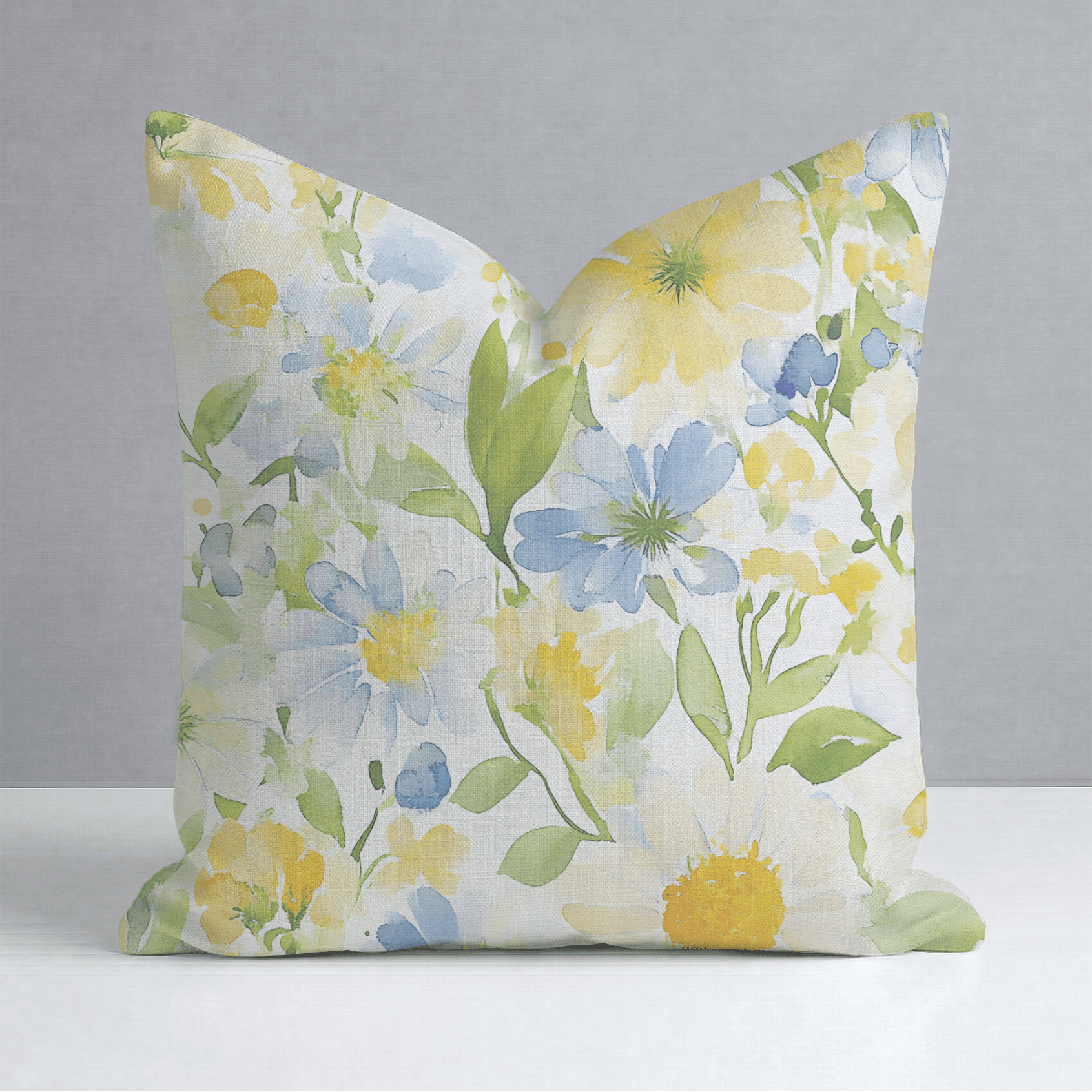 Wildflower Whimsy Throw Pillow - Lemon Park