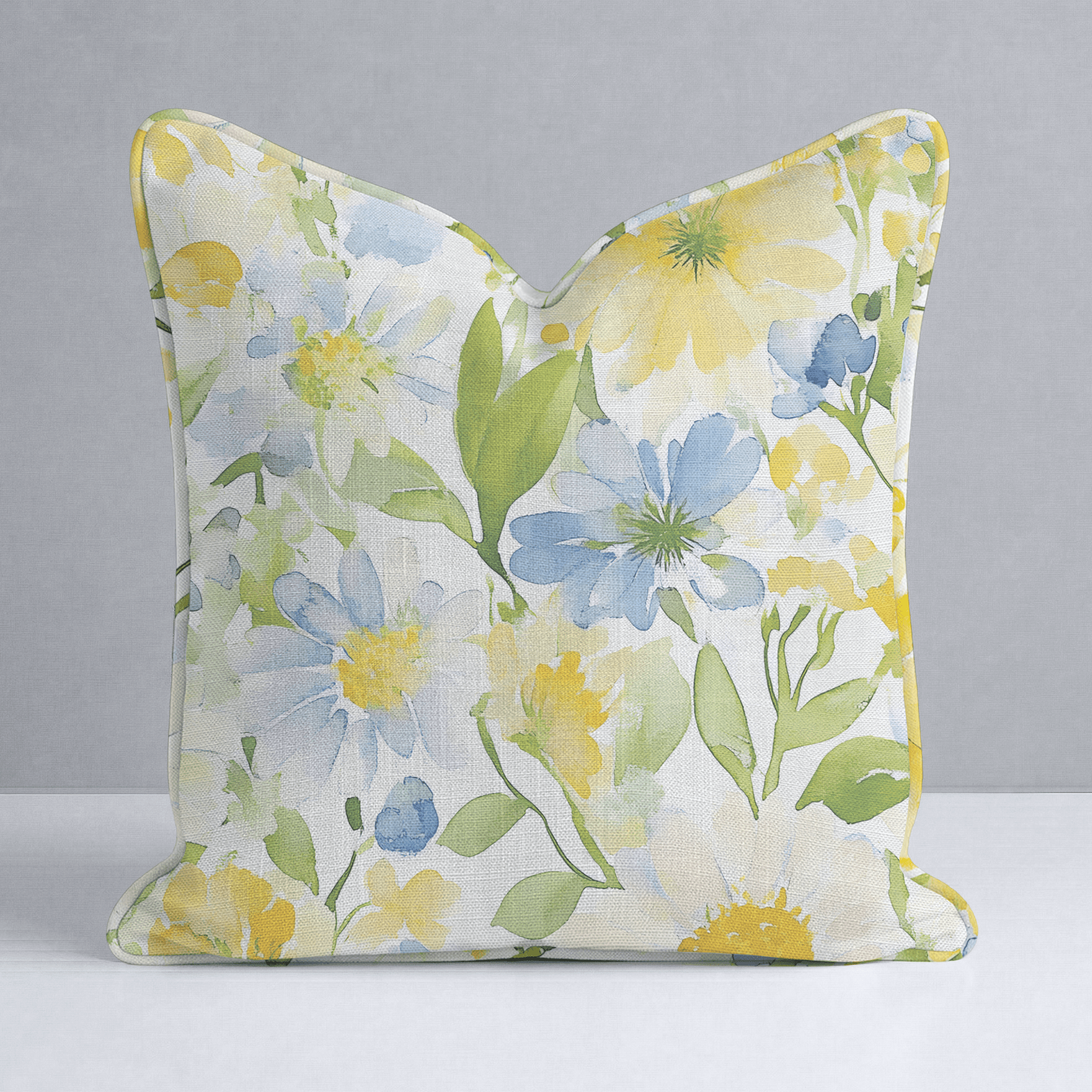 Wildflower Whimsy Throw Pillow - Lemon Park