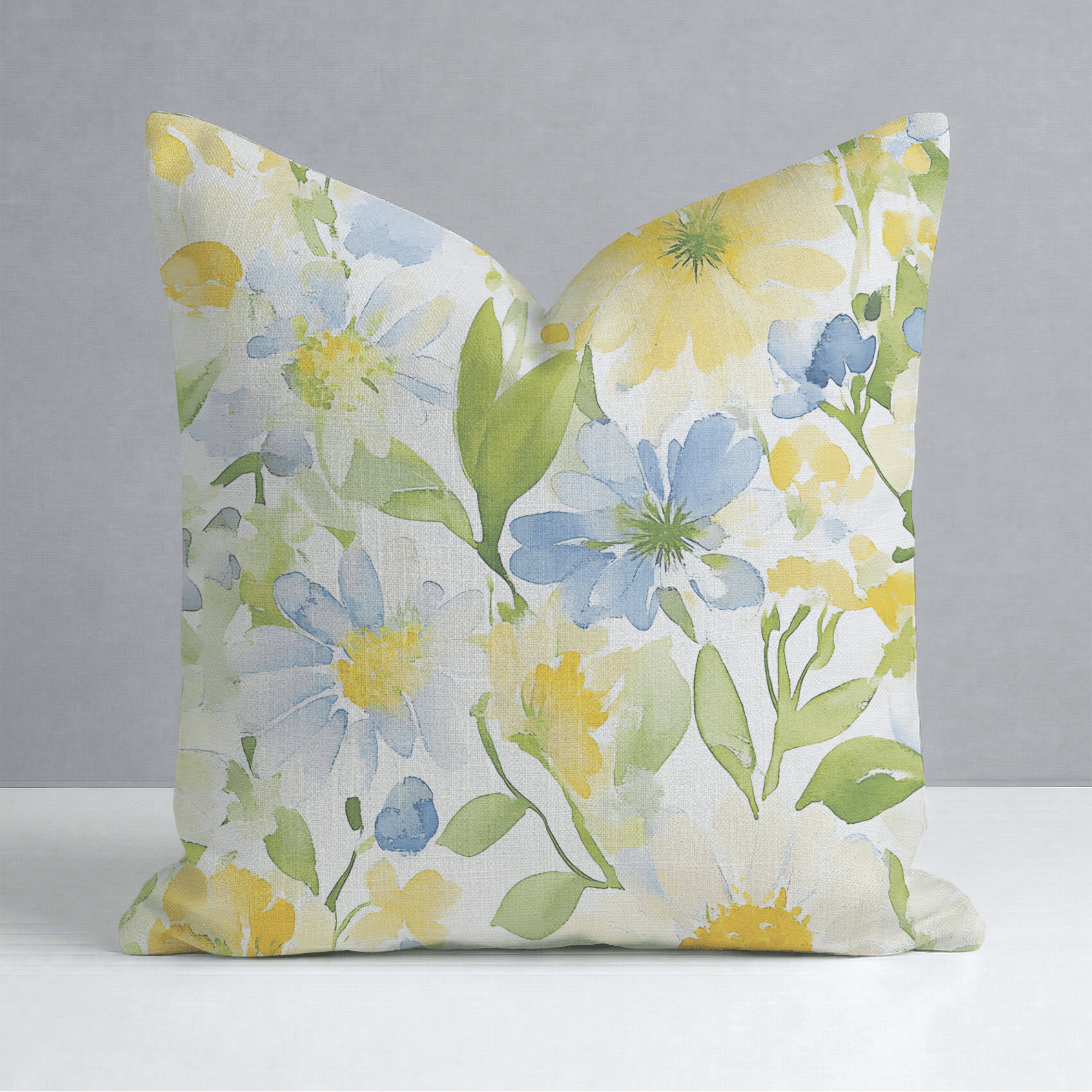Wildflower Whimsy Throw Pillow - Lemon Park
