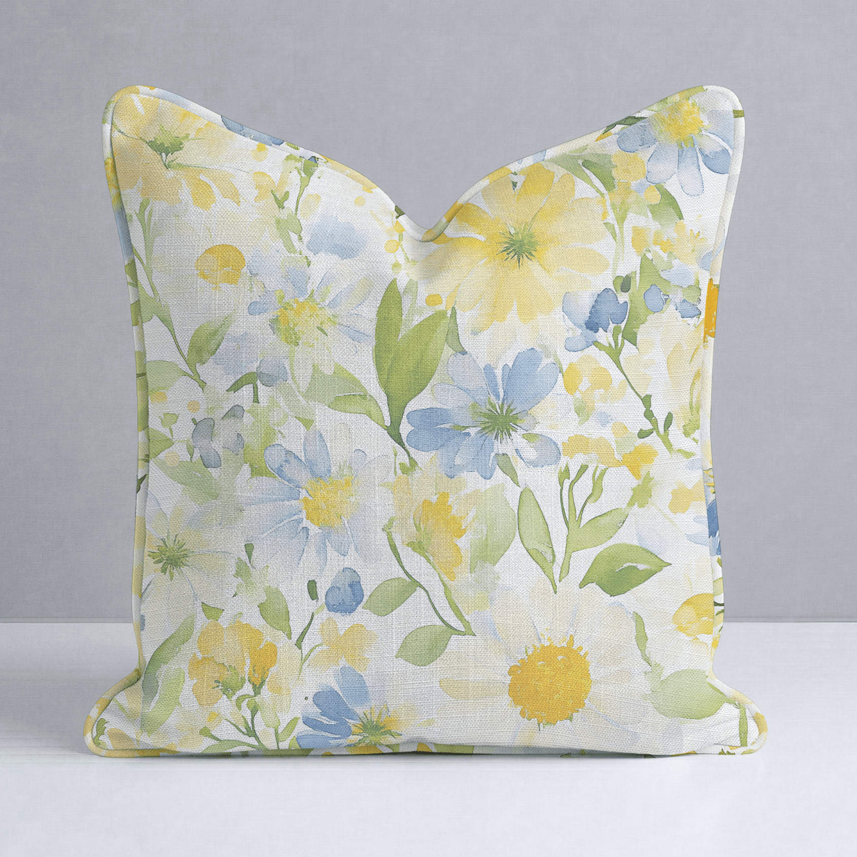 Wildflower Whimsy Throw Pillow - Lemon Park