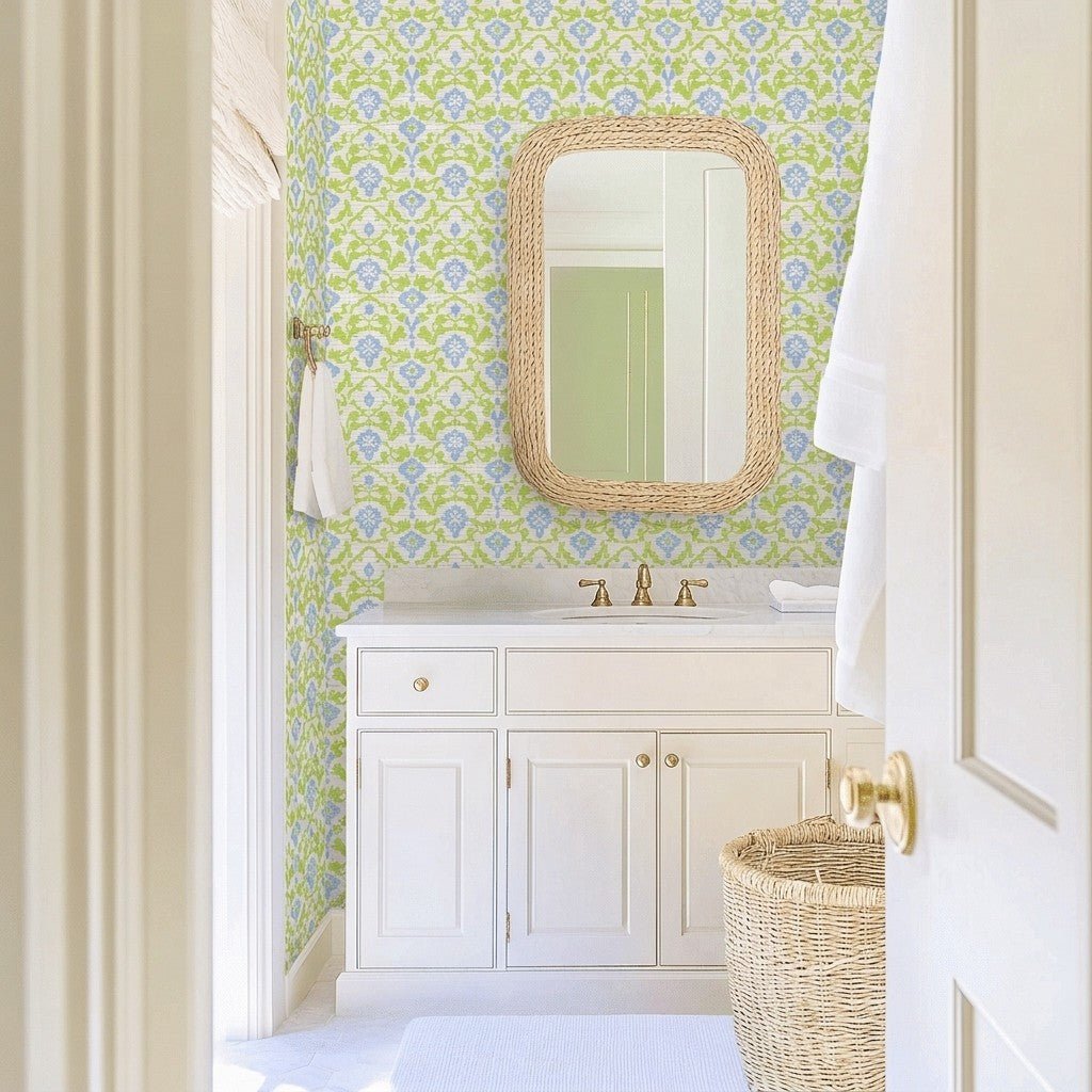 William Faux Grasscloth Wallpaper - Lemon Park