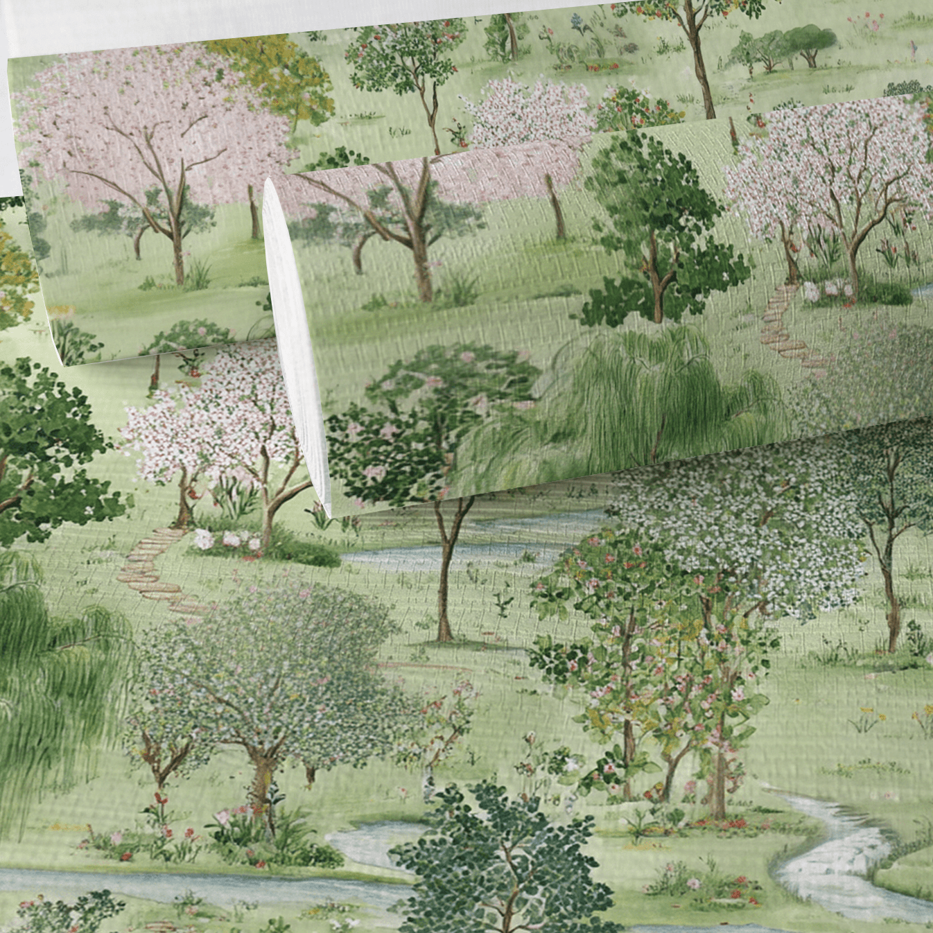 Willow Dreams Faux Grasscloth Wallpaper - Lemon Park
