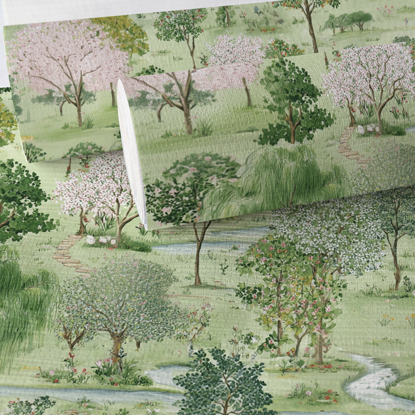 Willow Dreams Faux Grasscloth Wallpaper