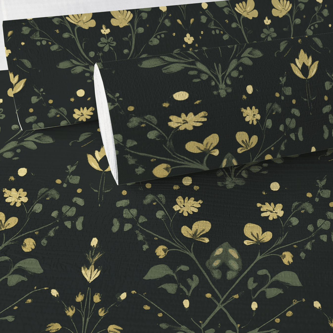 Willow Glen Faux Grasscloth Wallpaper - Lemon Park