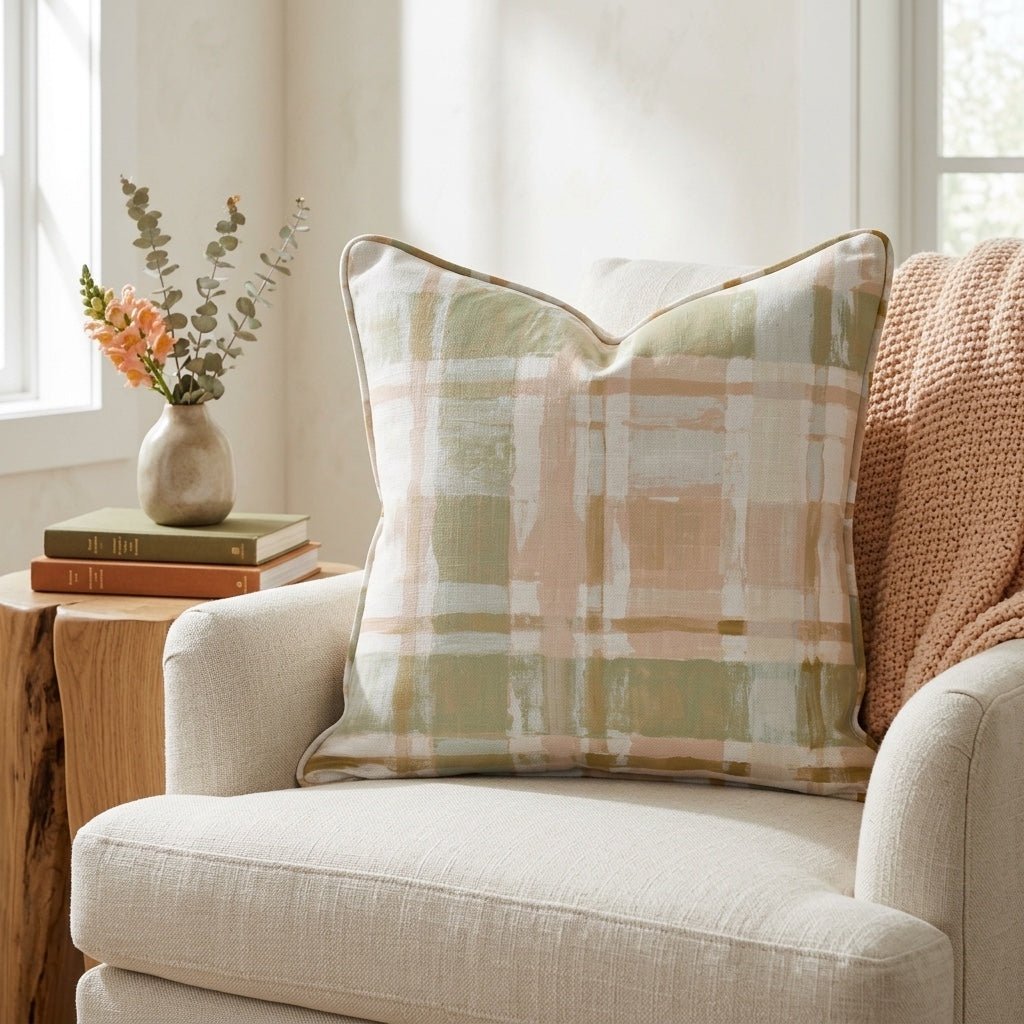Willow Mist Throw Pillow - Lemon Park
