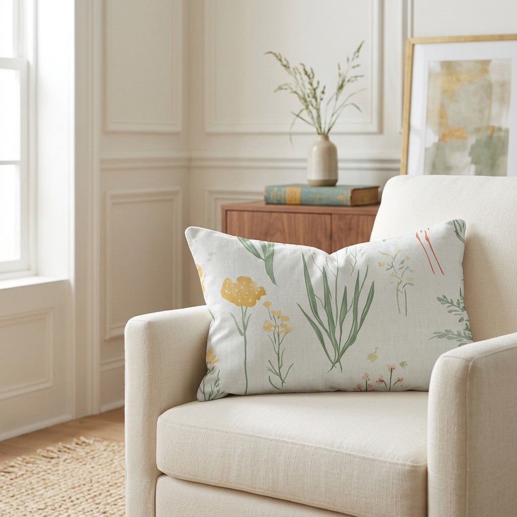 Willow Wading Throw Pillow - Lemon Park