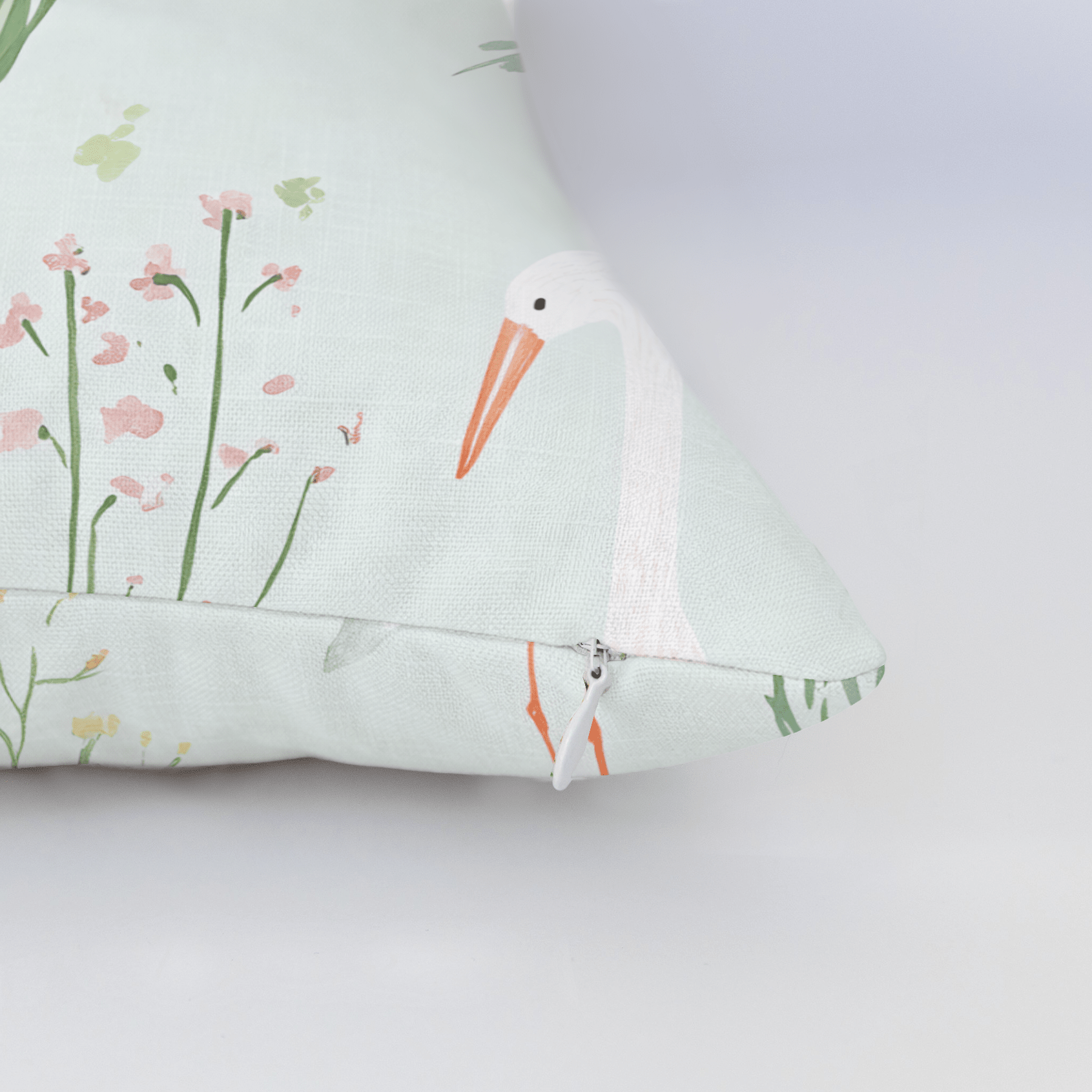 Willow Wading Throw Pillow - Lemon Park
