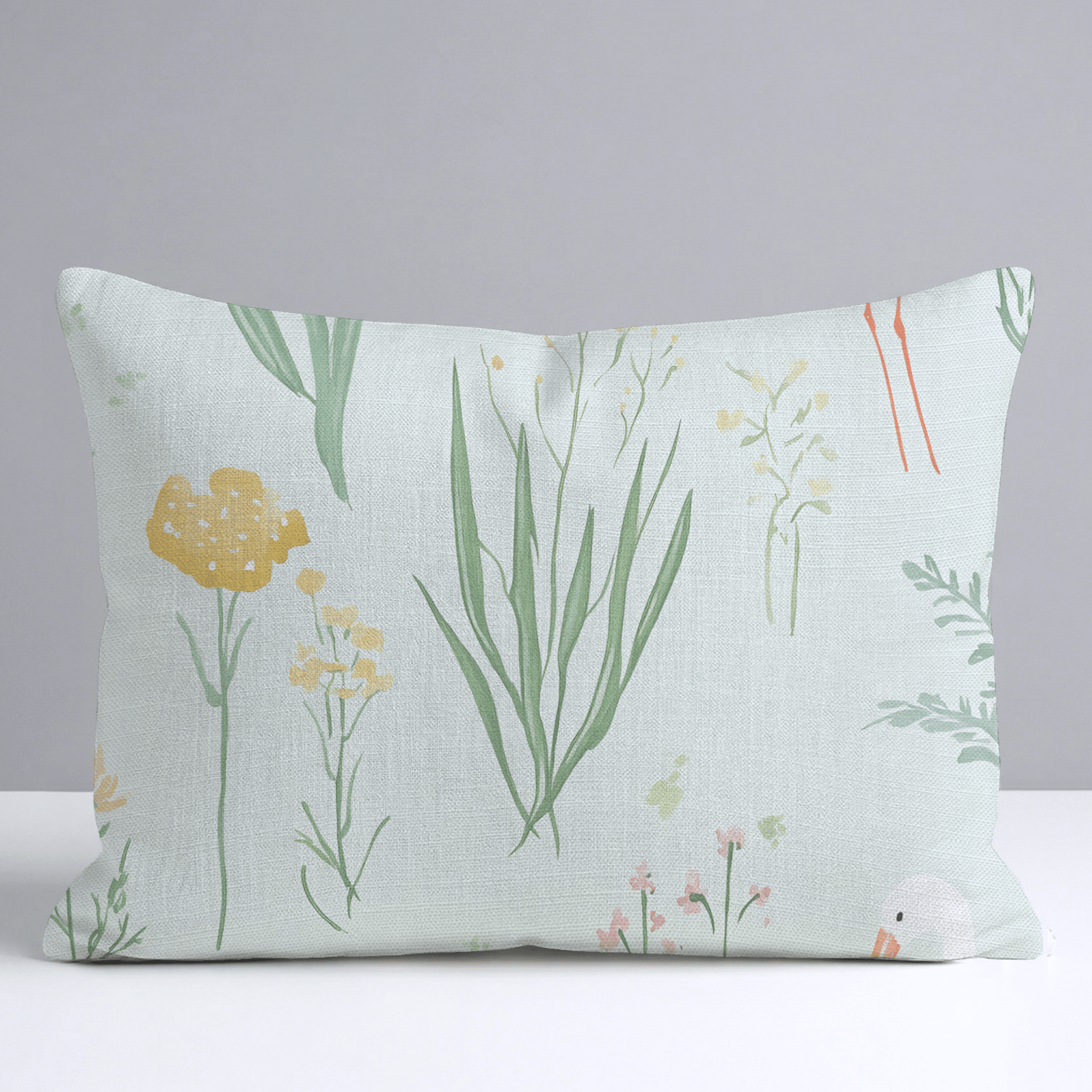 Willow Wading Throw Pillow - Lemon Park