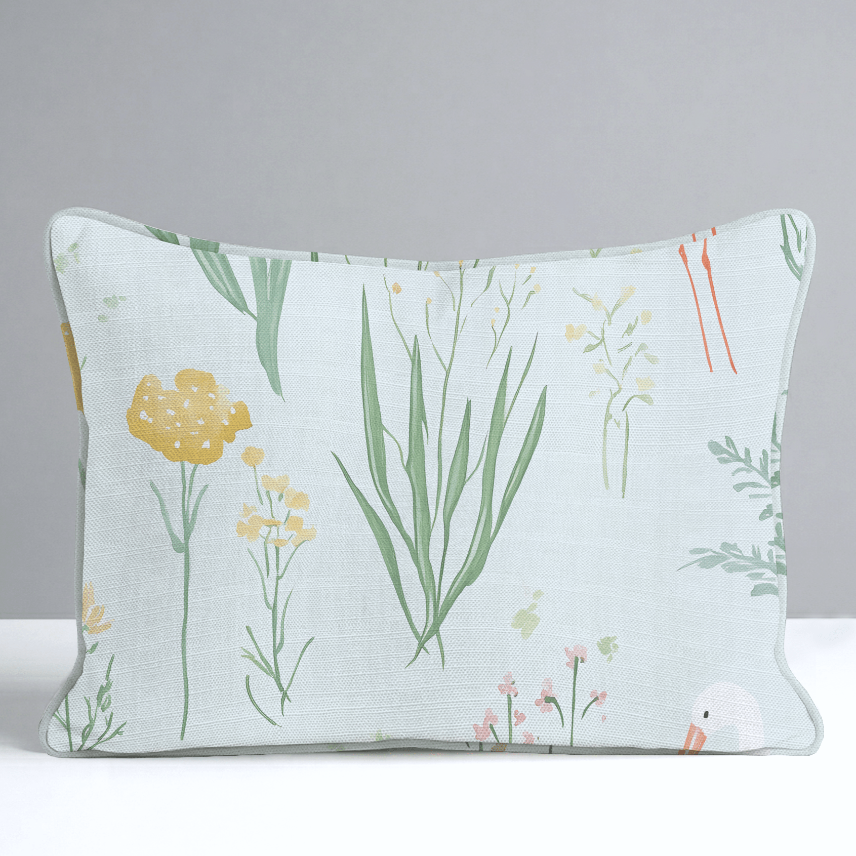 Willow Wading Throw Pillow - Lemon Park