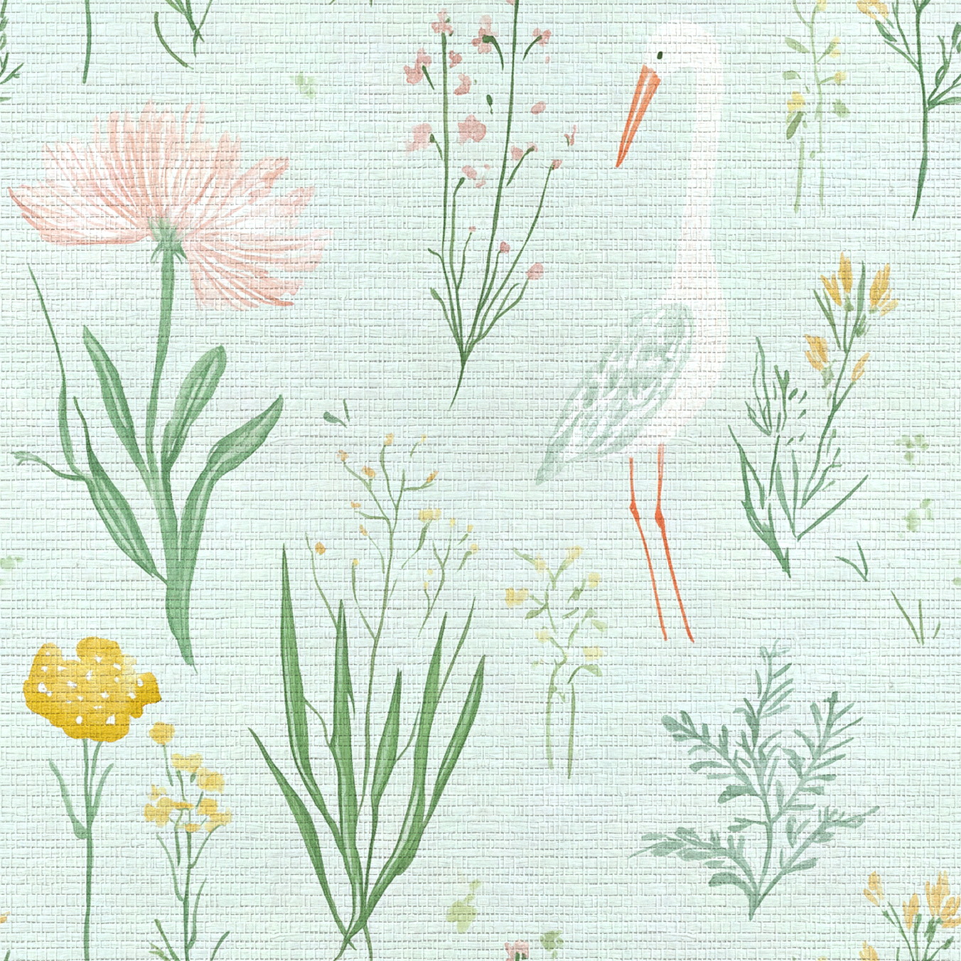 Willow Wading Faux Grasscloth Wallpaper