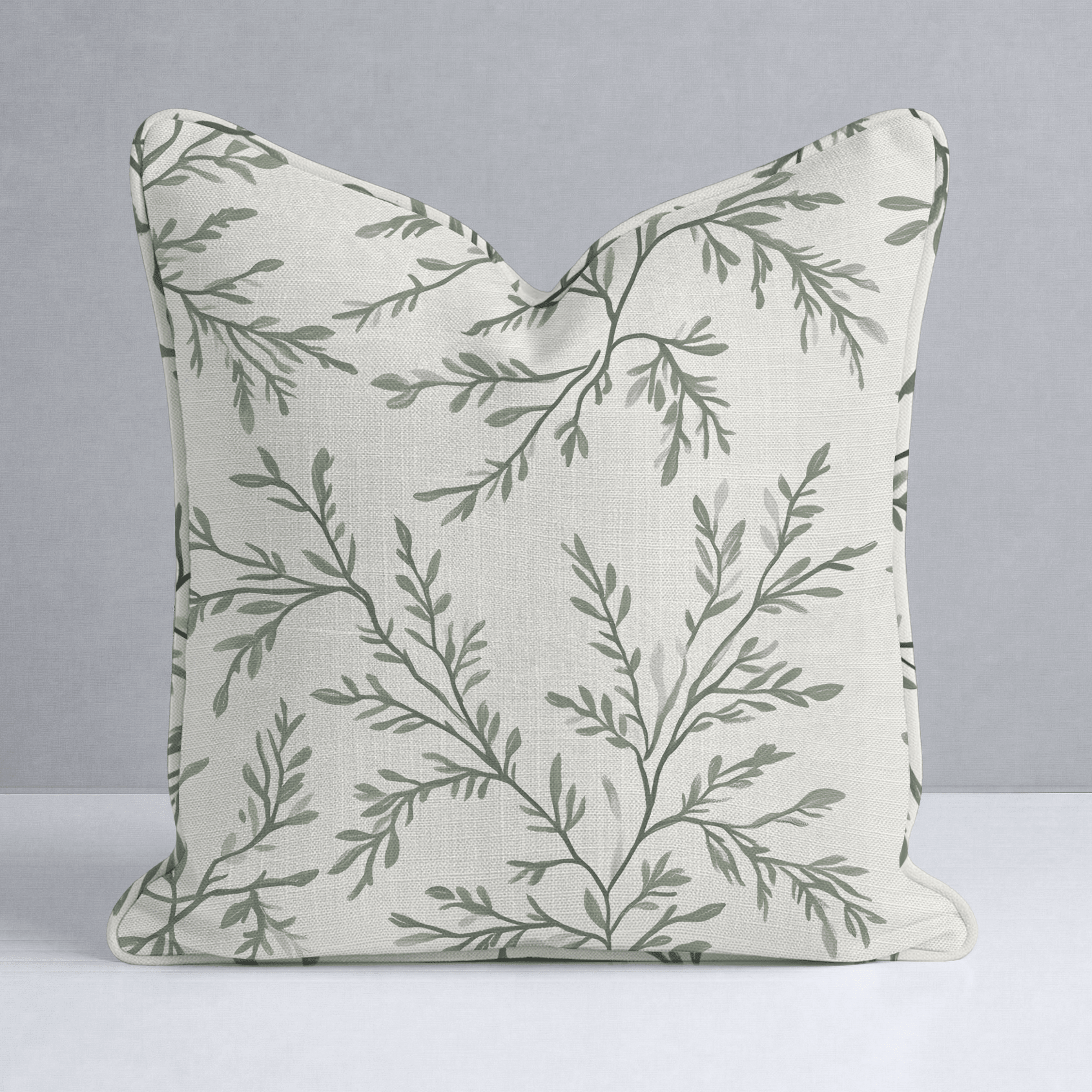 Willow Wreath Throw Pillow - Lemon Park