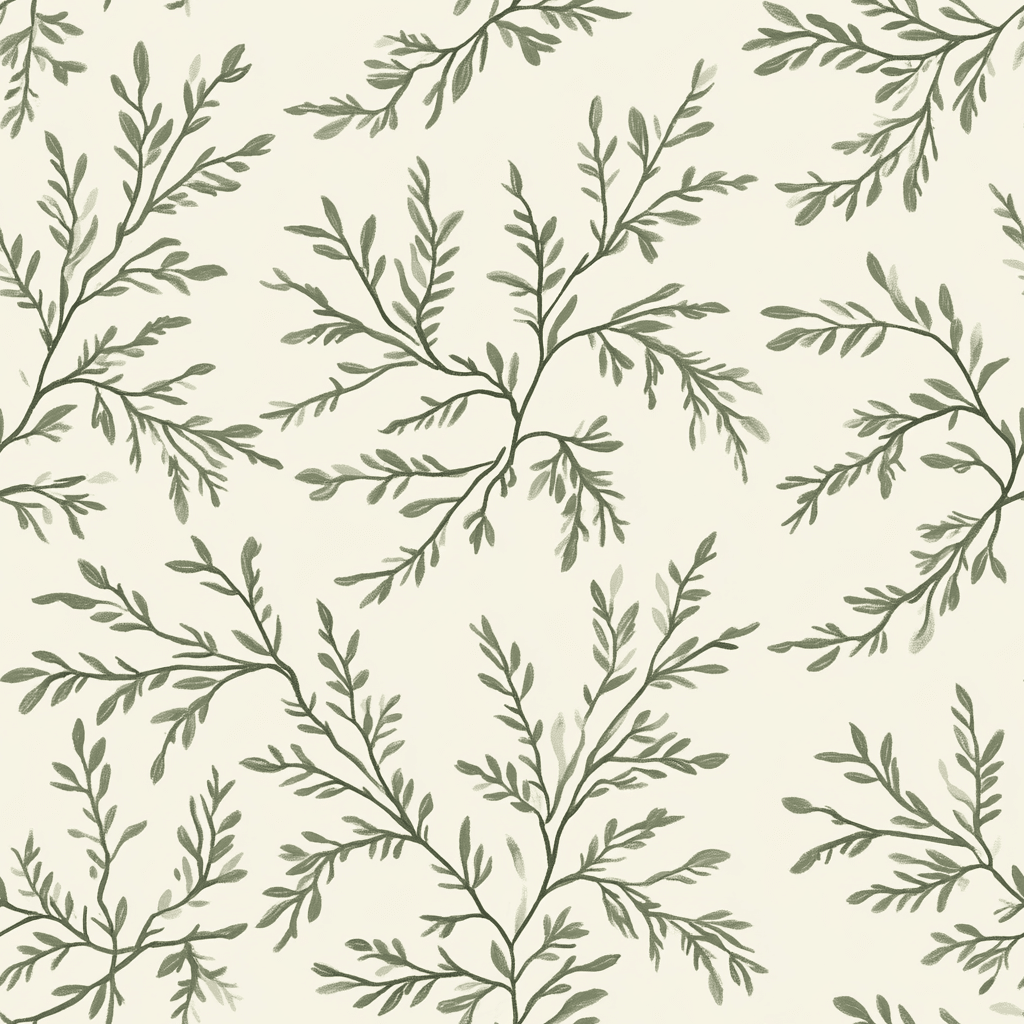 Willow Wreath Wallpaper - Lemon Park