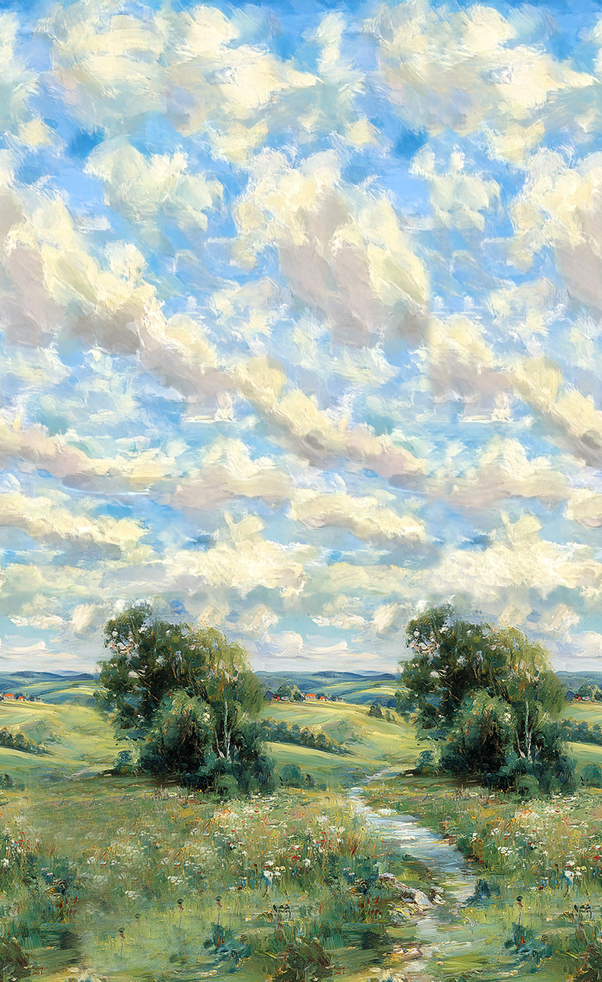 Winding Path - Wall Mural - Lemon Park