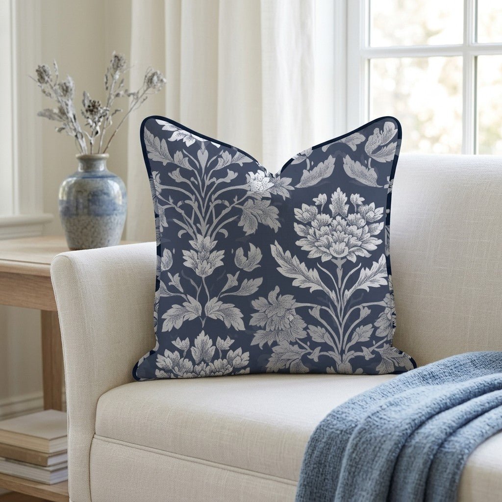 Windsor Bloom Throw Pillow - Lemon Park