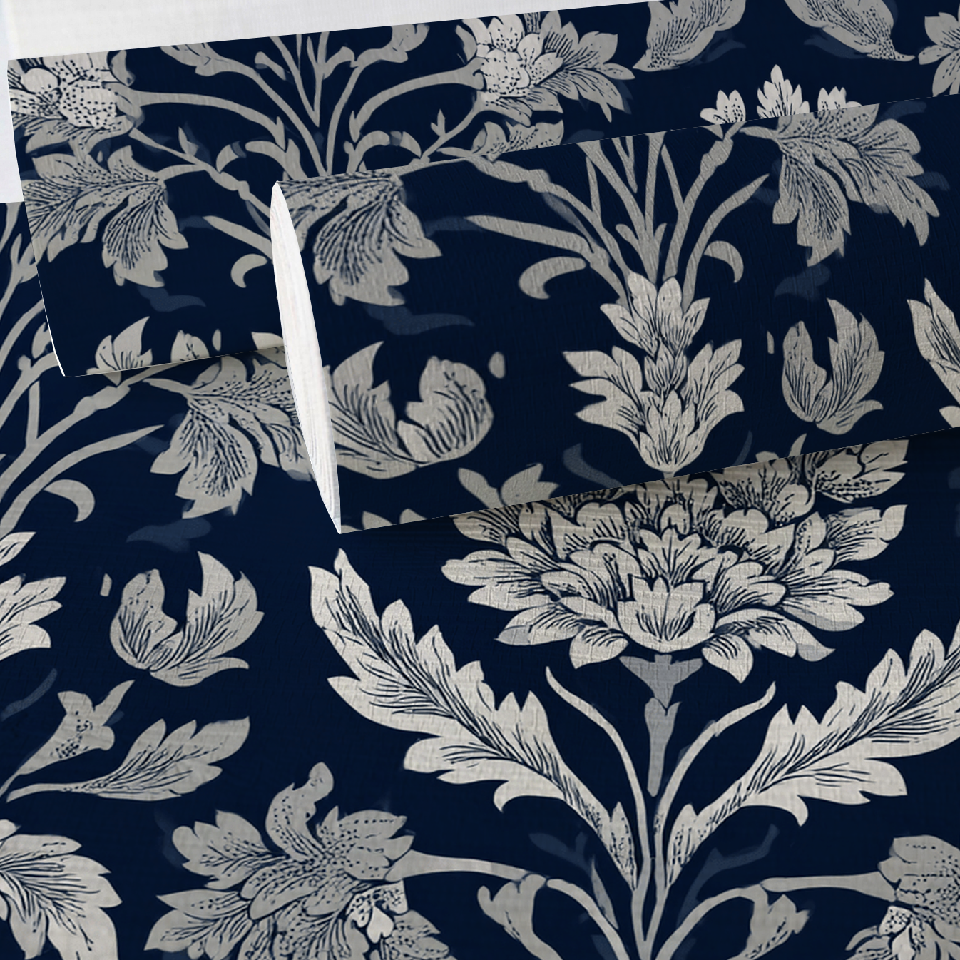 Windsor Bloom Faux Grasscloth Wallpaper
