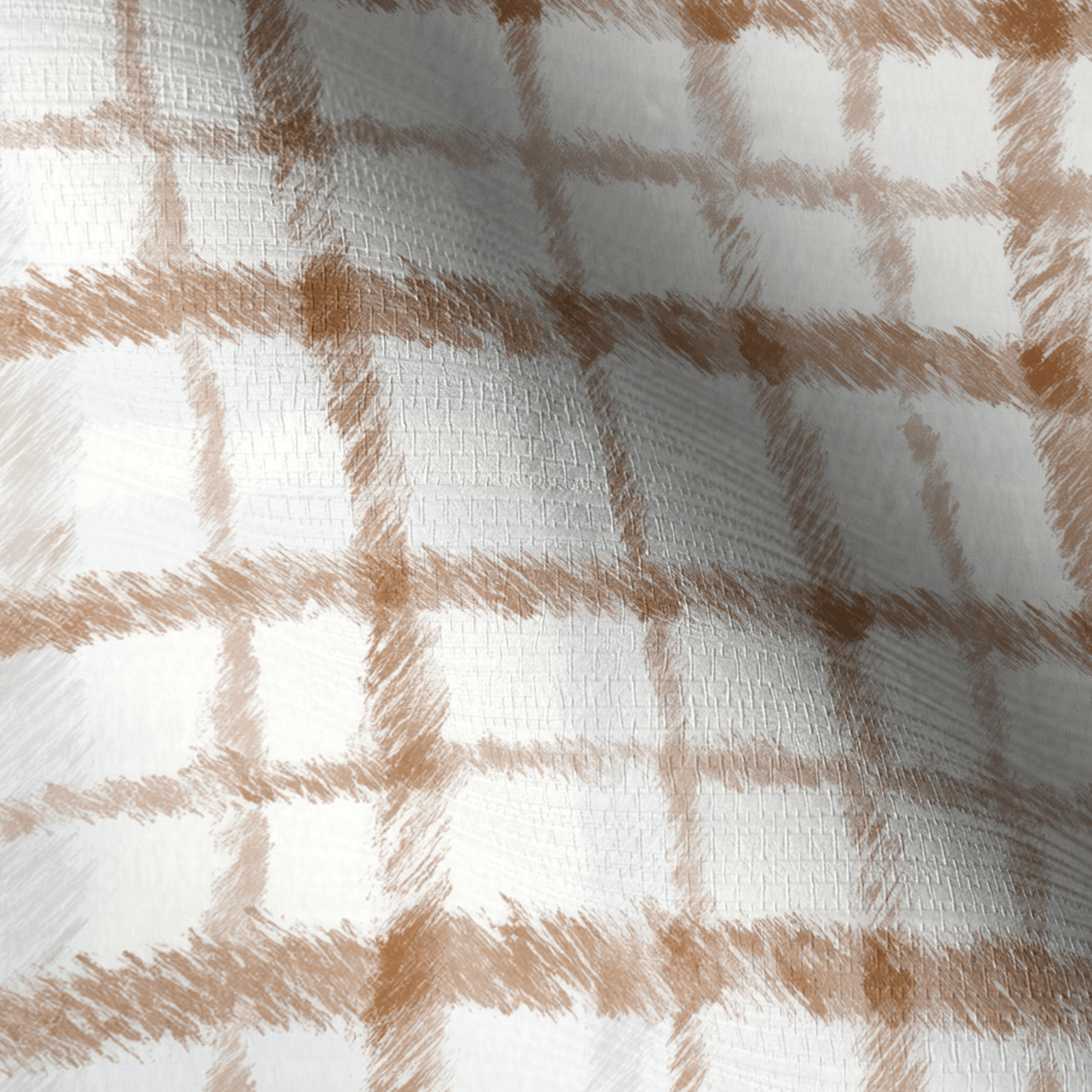 Windsor Grid Faux Grasscloth Wallpaper - Lemon Park