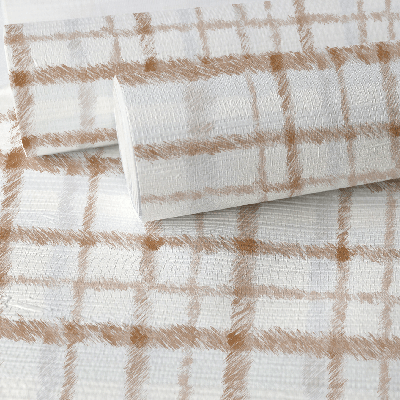 Windsor Grid Faux Grasscloth Wallpaper - Lemon Park