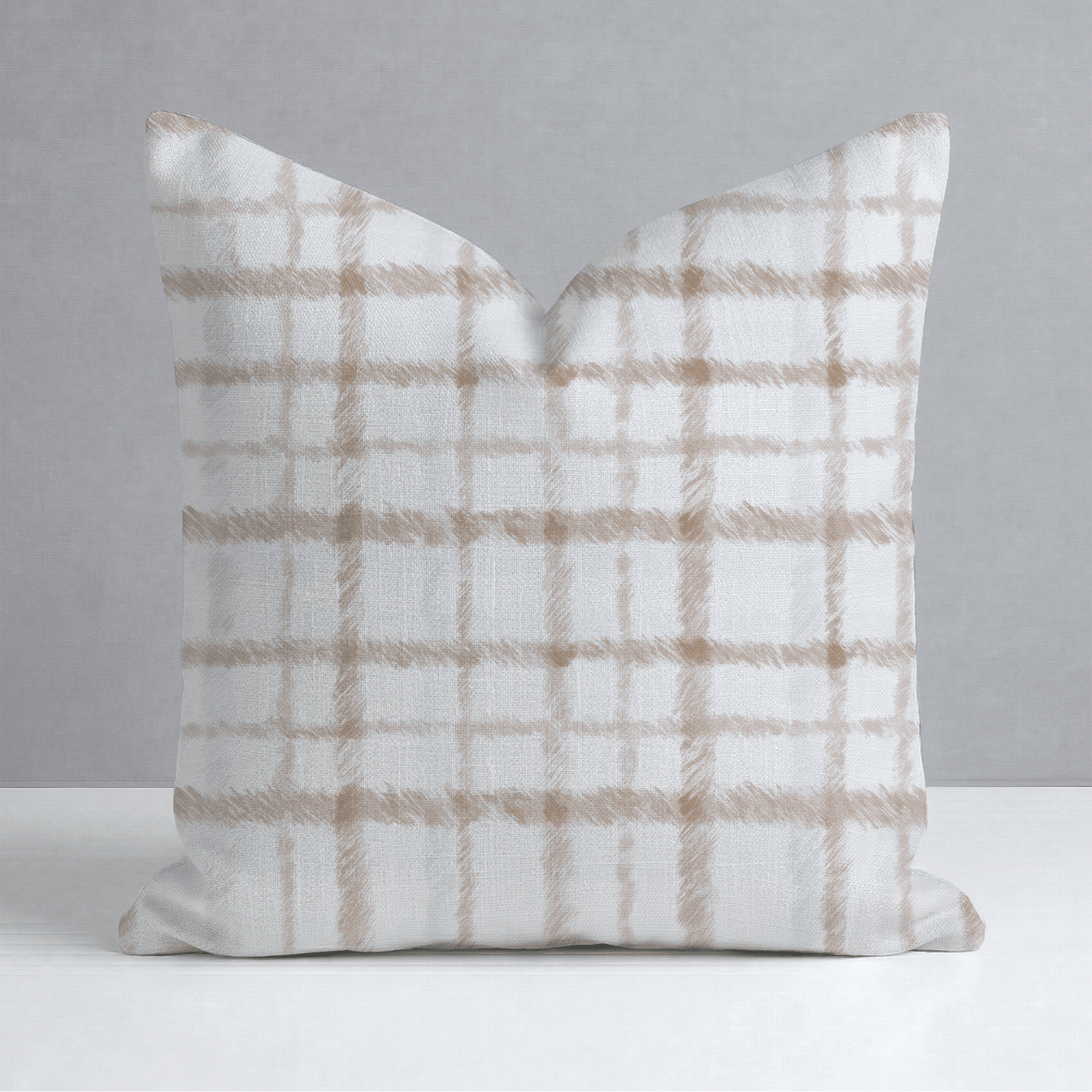 Windsor Grid Throw Pillow - Lemon Park