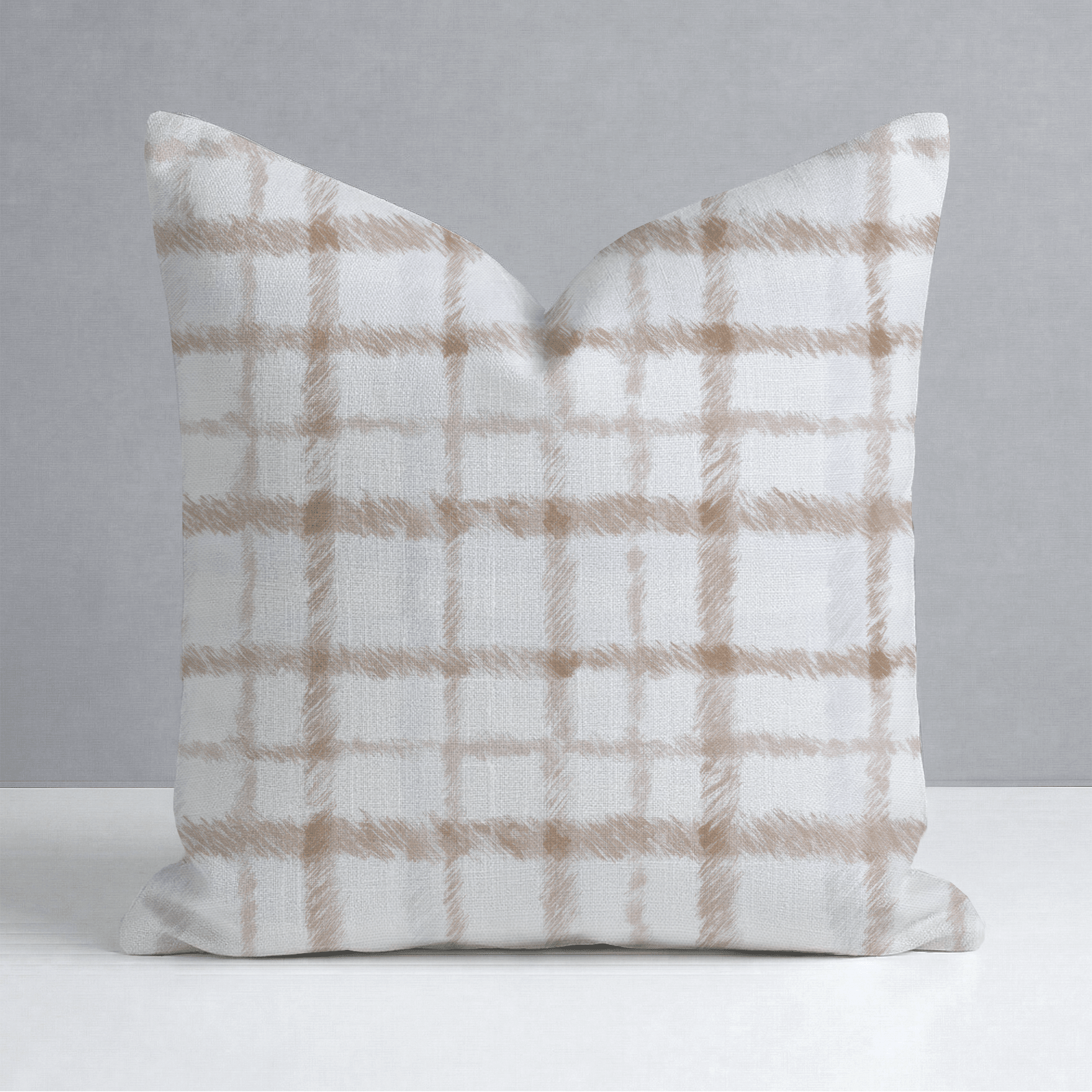 Windsor Grid Throw Pillow - Lemon Park