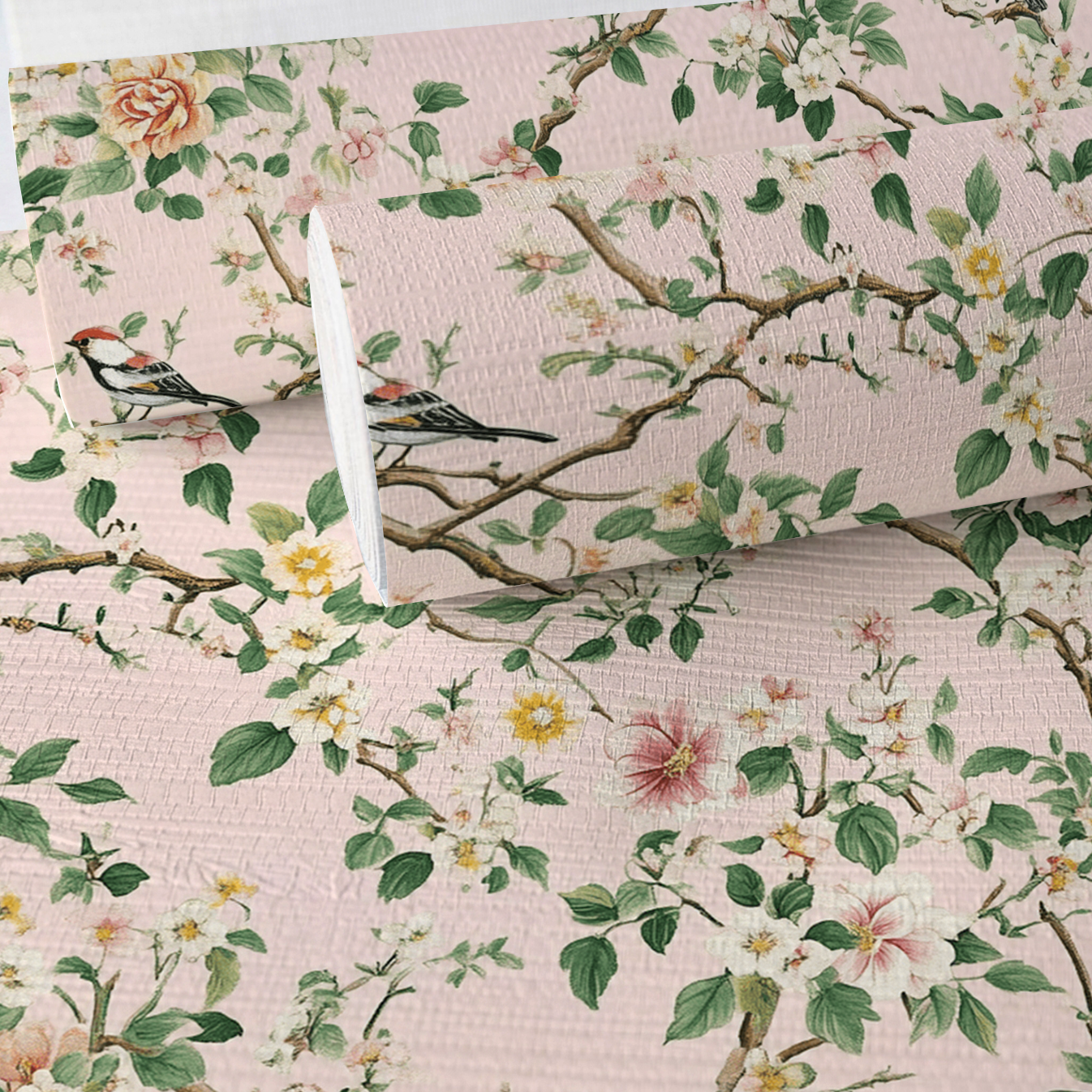 Windy Whispers Faux Grasscloth Wallpaper