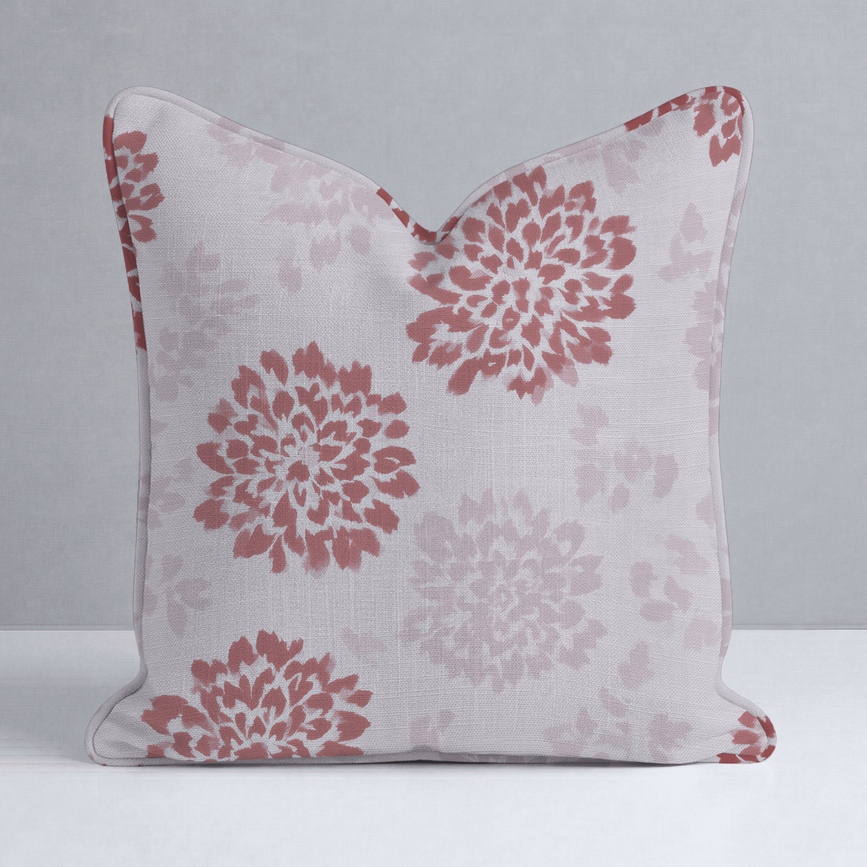 Winter Berry Poinsettia Throw Pillow - Lemon Park
