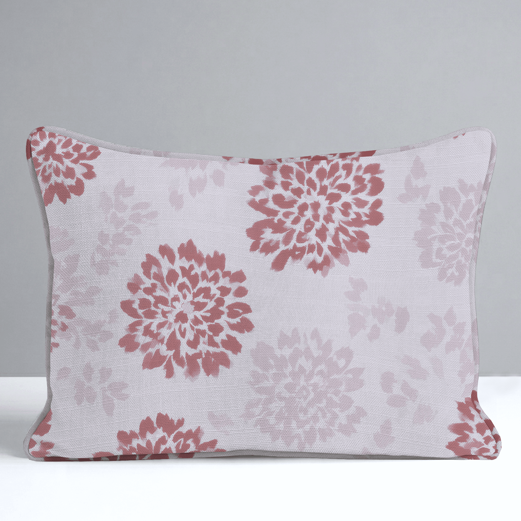 Winter Berry Poinsettia Throw Pillow - Lemon Park