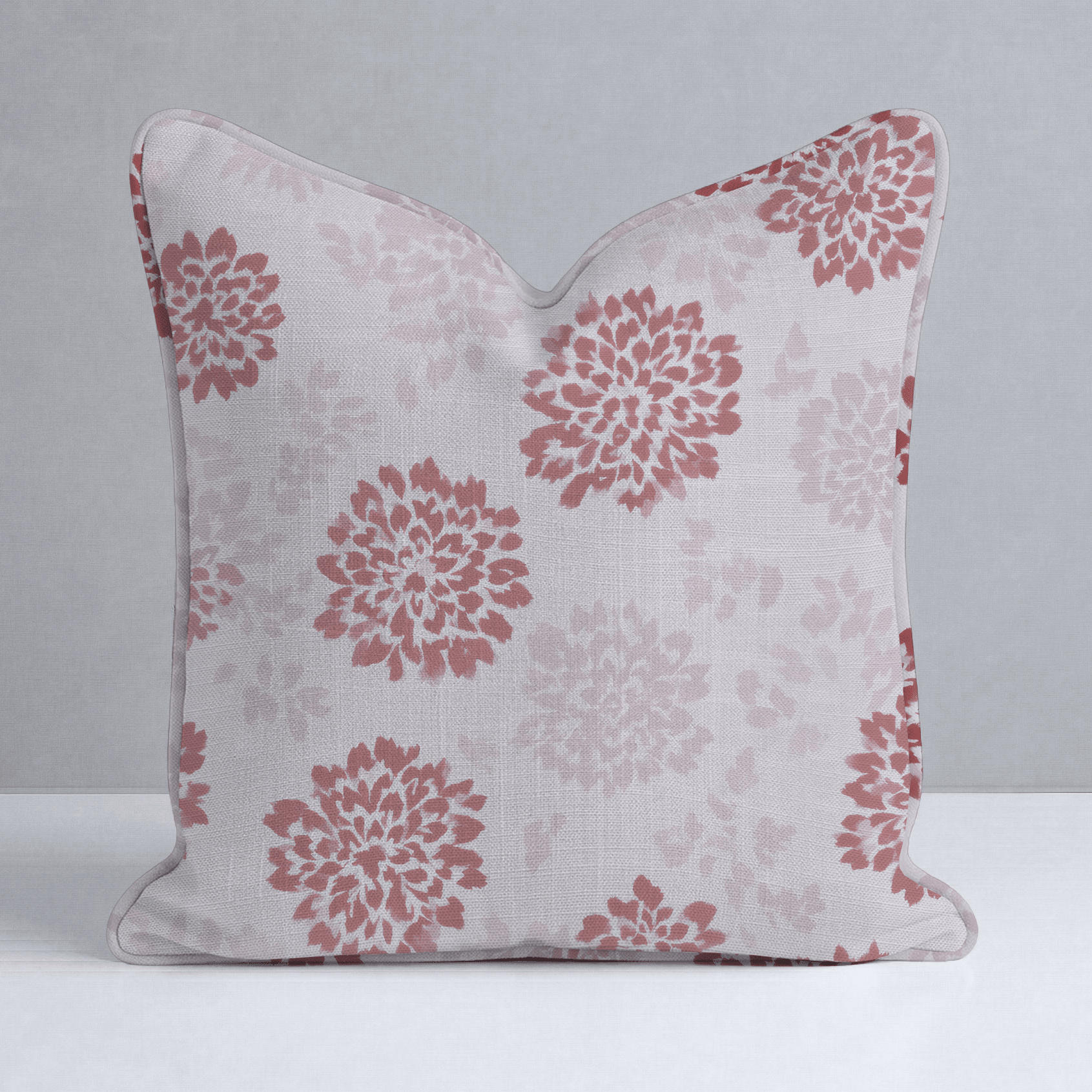 Winter Berry Poinsettia Throw Pillow - Lemon Park