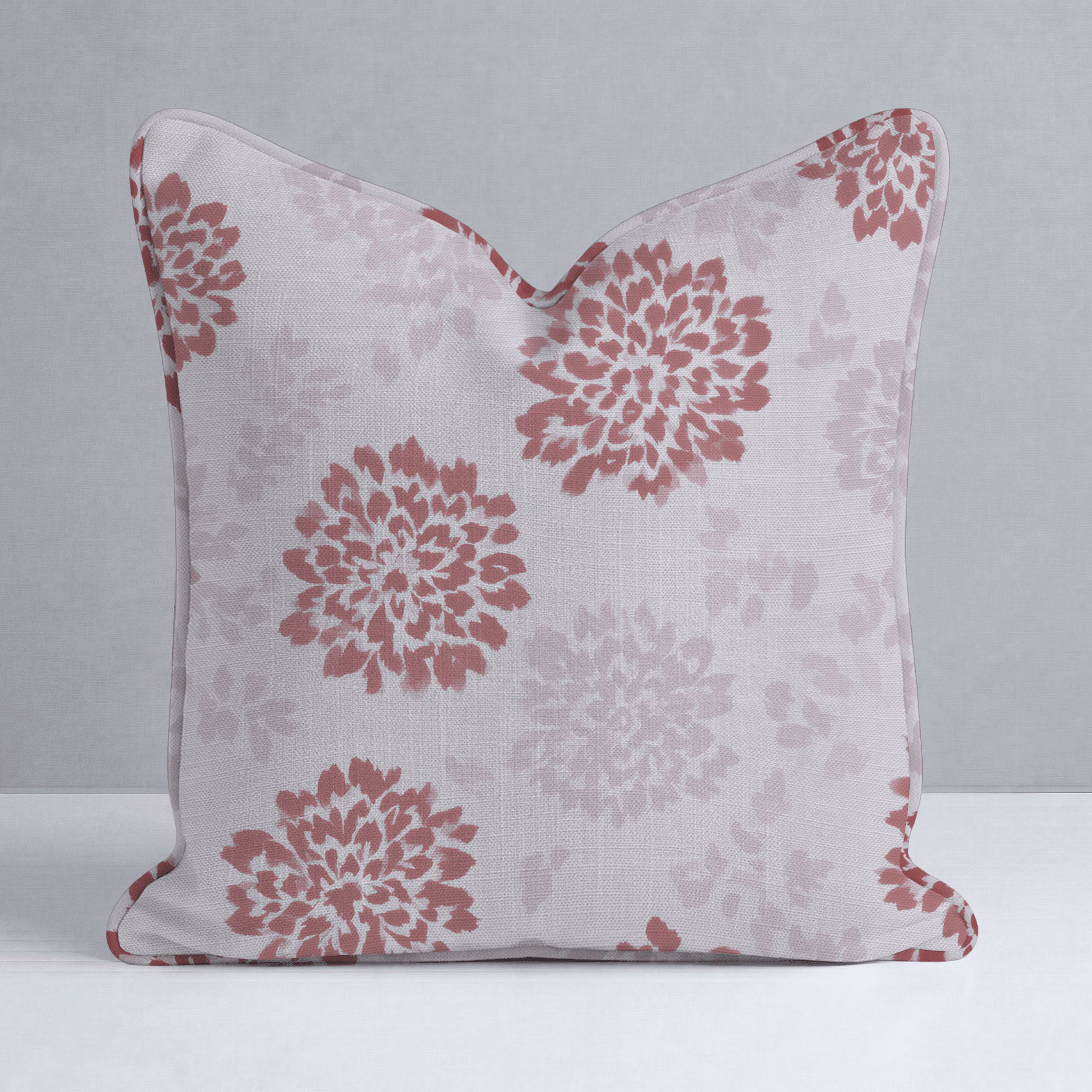 Winter Berry Poinsettia Throw Pillow - Lemon Park
