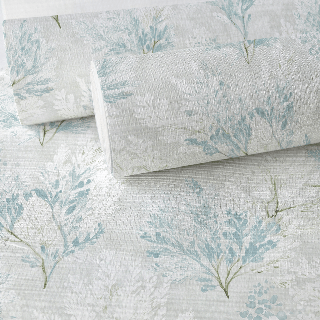 Winter Bloom Faux Grasscloth Wallpaper - Lemon Park
