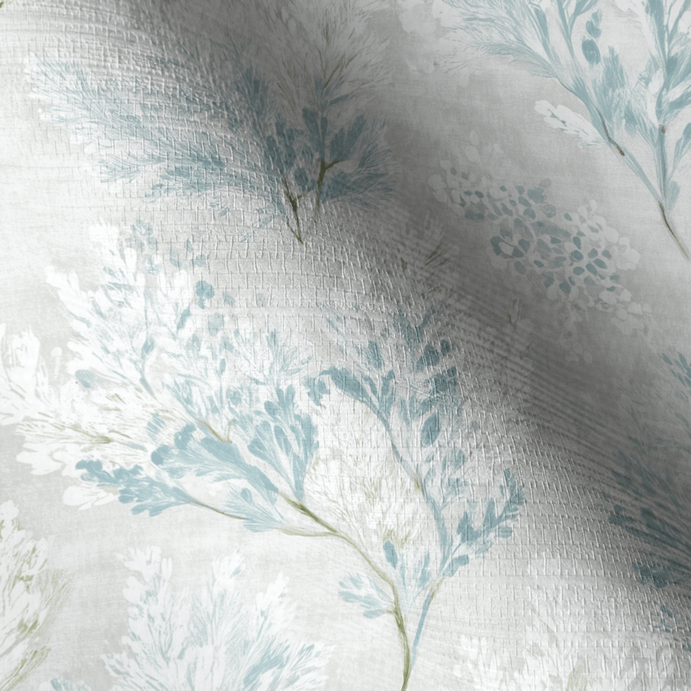 Winter Bloom Faux Grasscloth Wallpaper - Lemon Park
