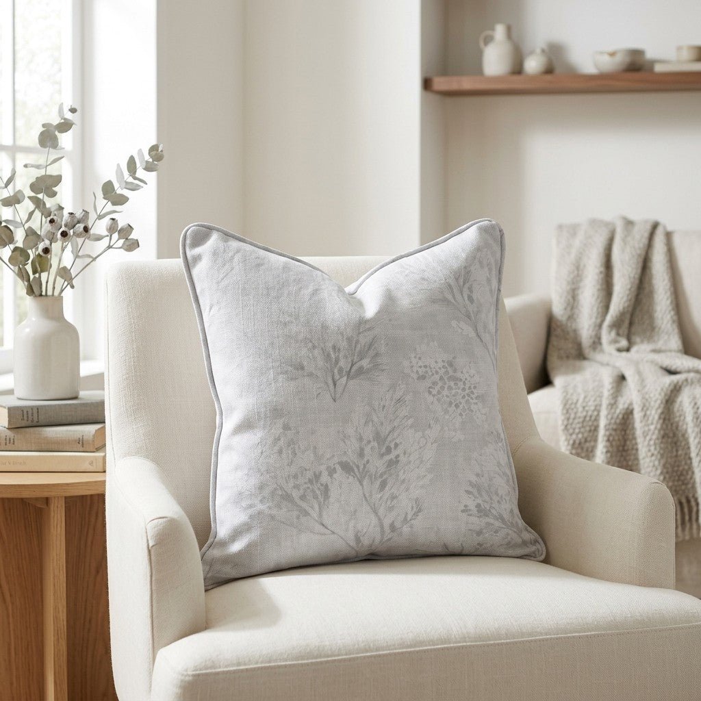 Winter Bloom Throw Pillow - Lemon Park