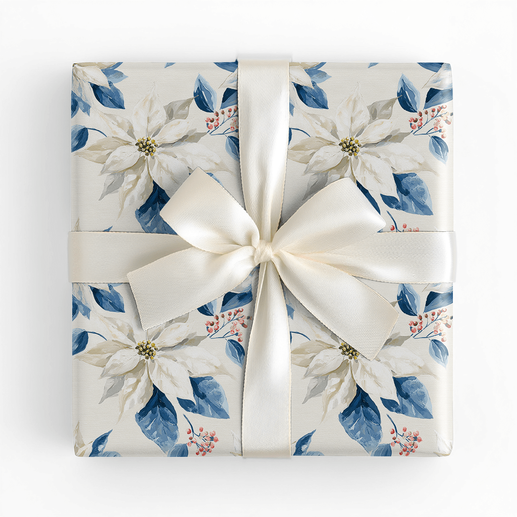 Winter Poinsettia - Wrapping Paper - Lemon Park
