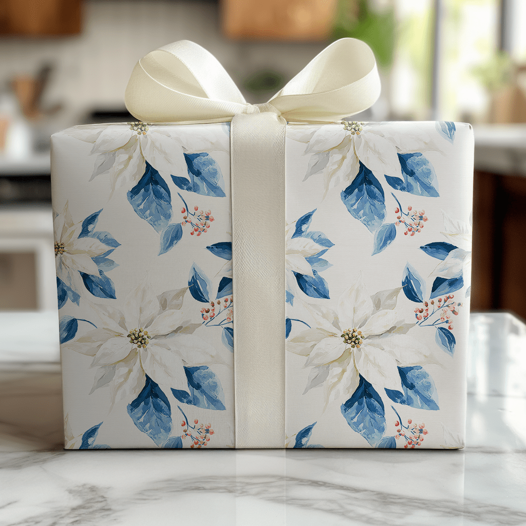 Winter Poinsettia - Wrapping Paper - Lemon Park