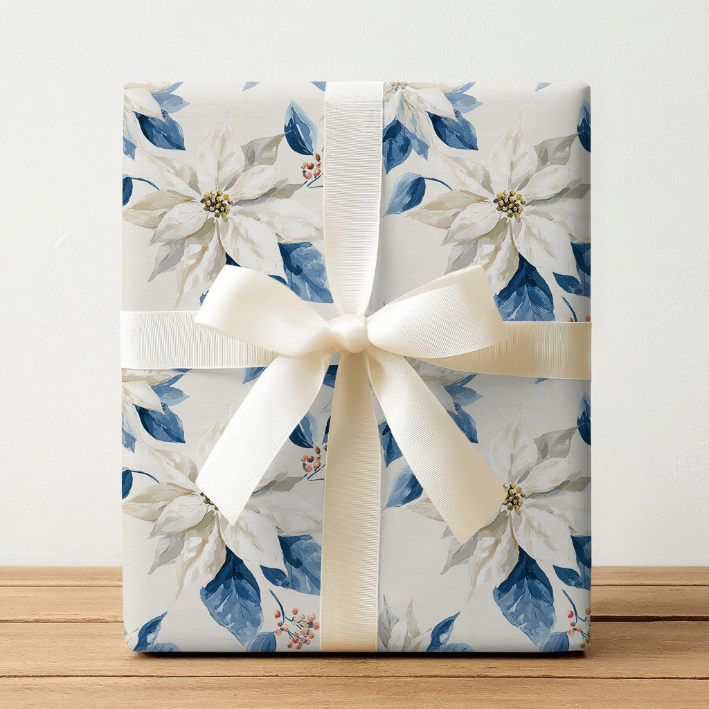 Winter Poinsettia - Wrapping Paper - Lemon Park