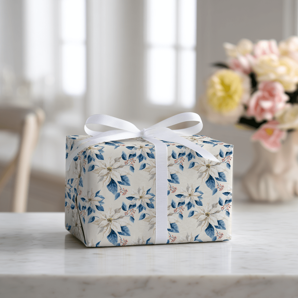 Winter Poinsettia - Wrapping Paper - Lemon Park