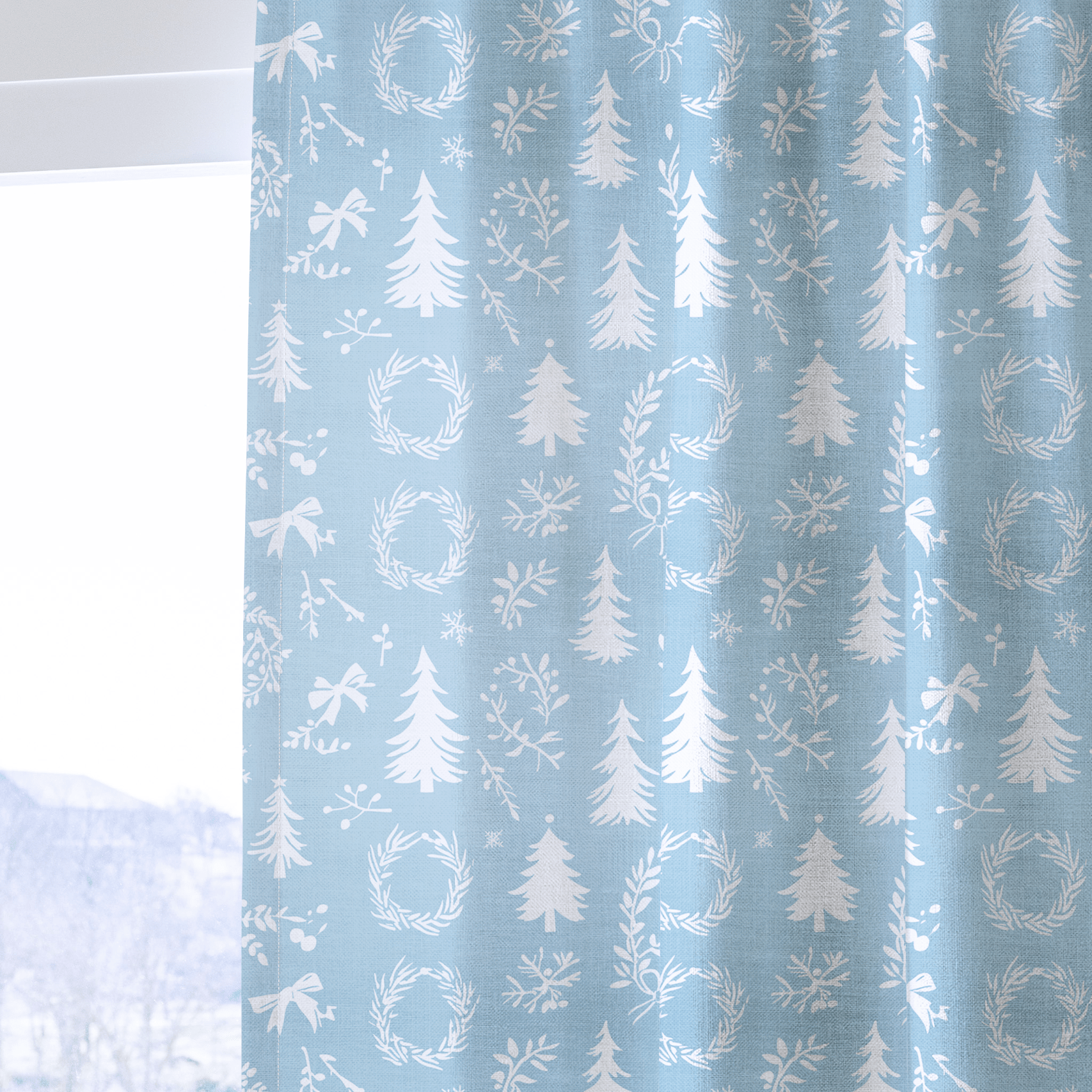 Winter Wreath - Drapery - Lemon Park