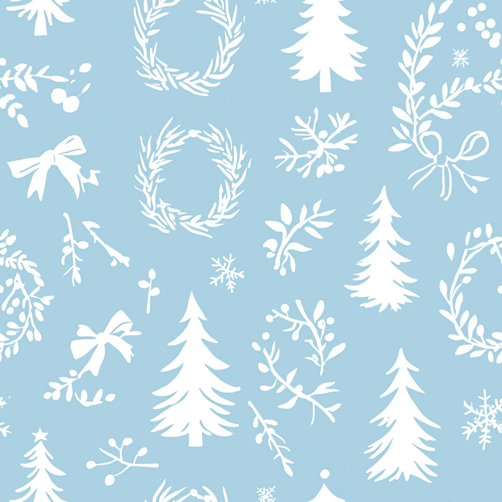 Winter Wreath Wallpaper - Lemon Park