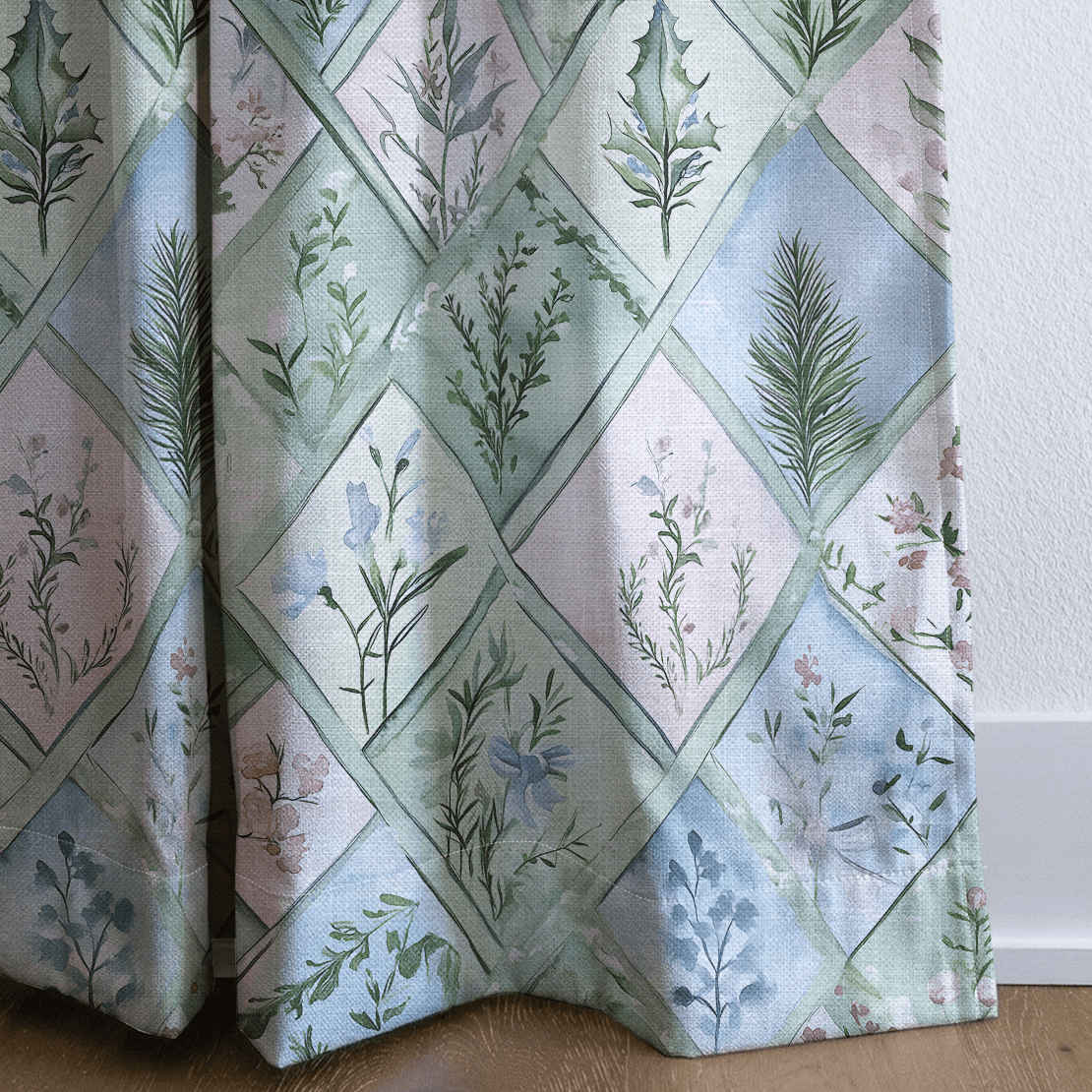 Winter's Patchwork - Drapery - Lemon Park