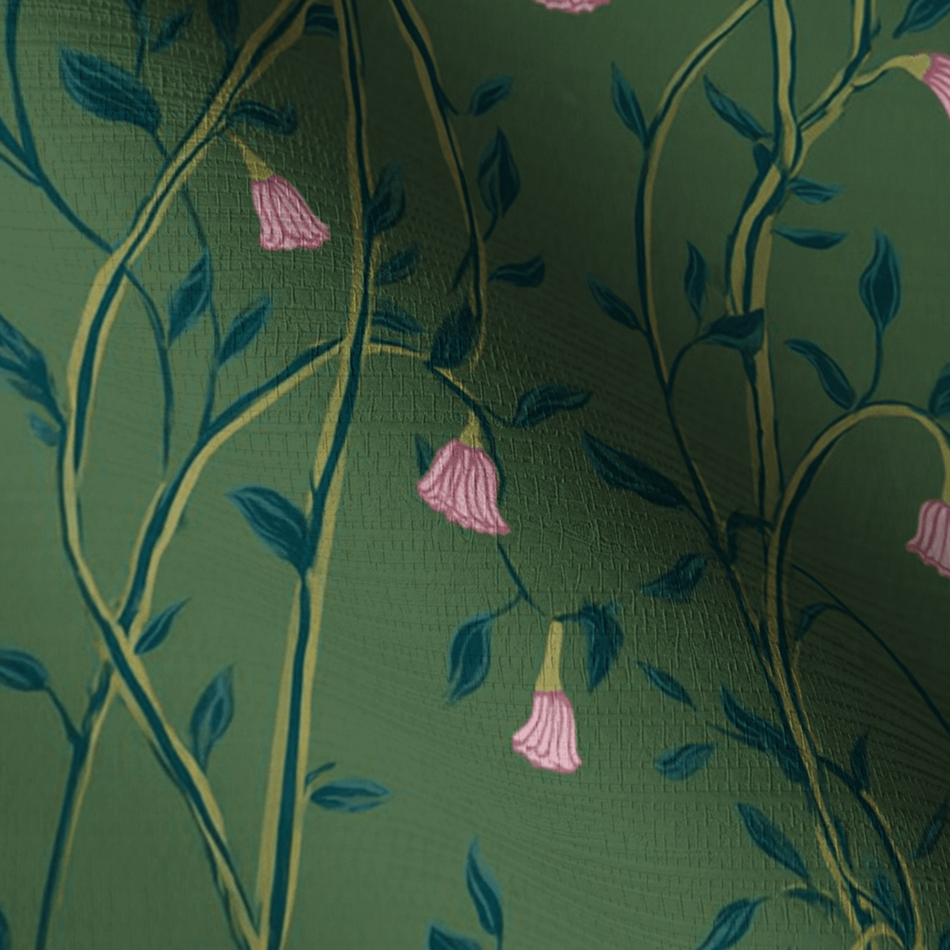 Wisterelle Faux Grasscloth Wallpaper - Lemon Park