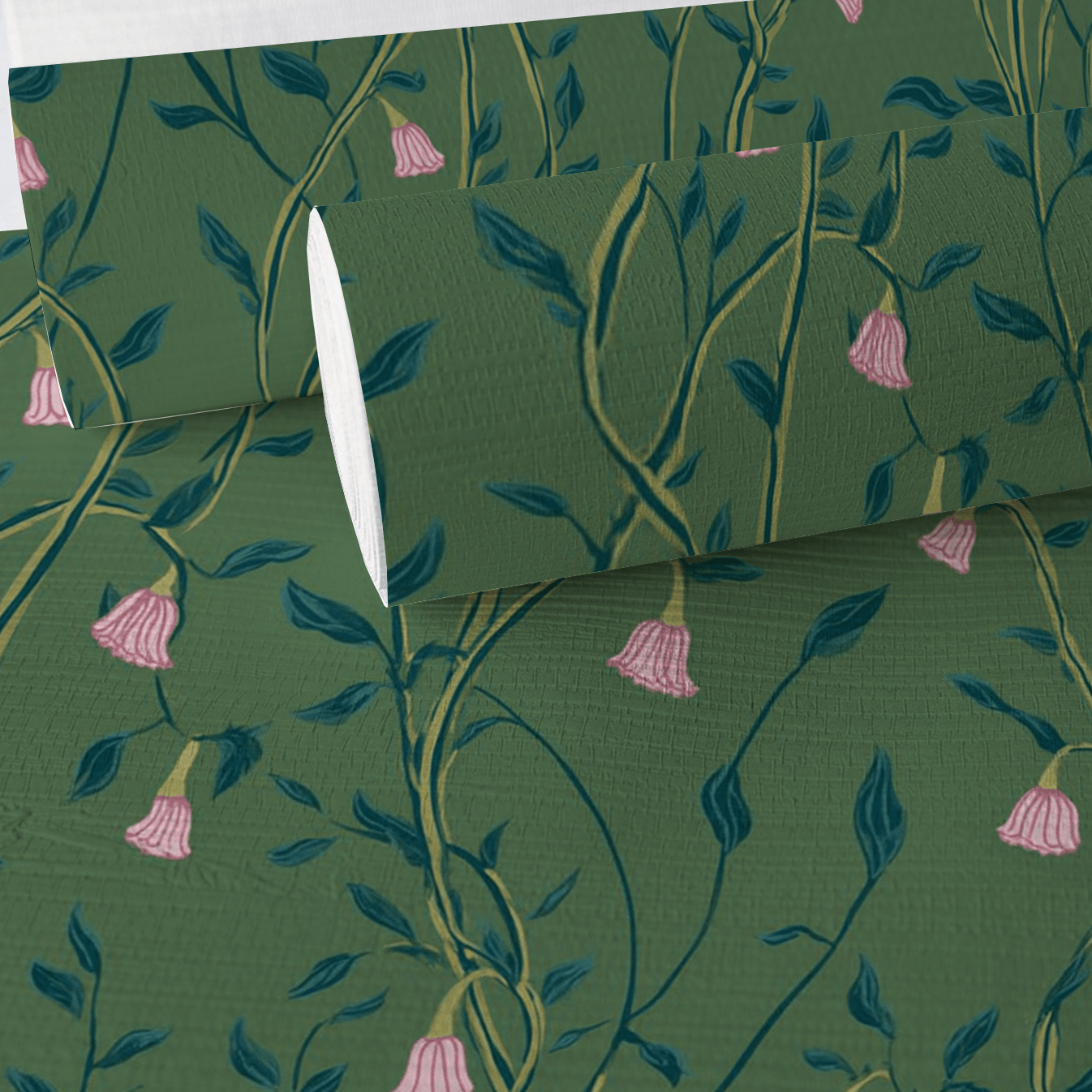 Wisterelle Faux Grasscloth Wallpaper - Lemon Park