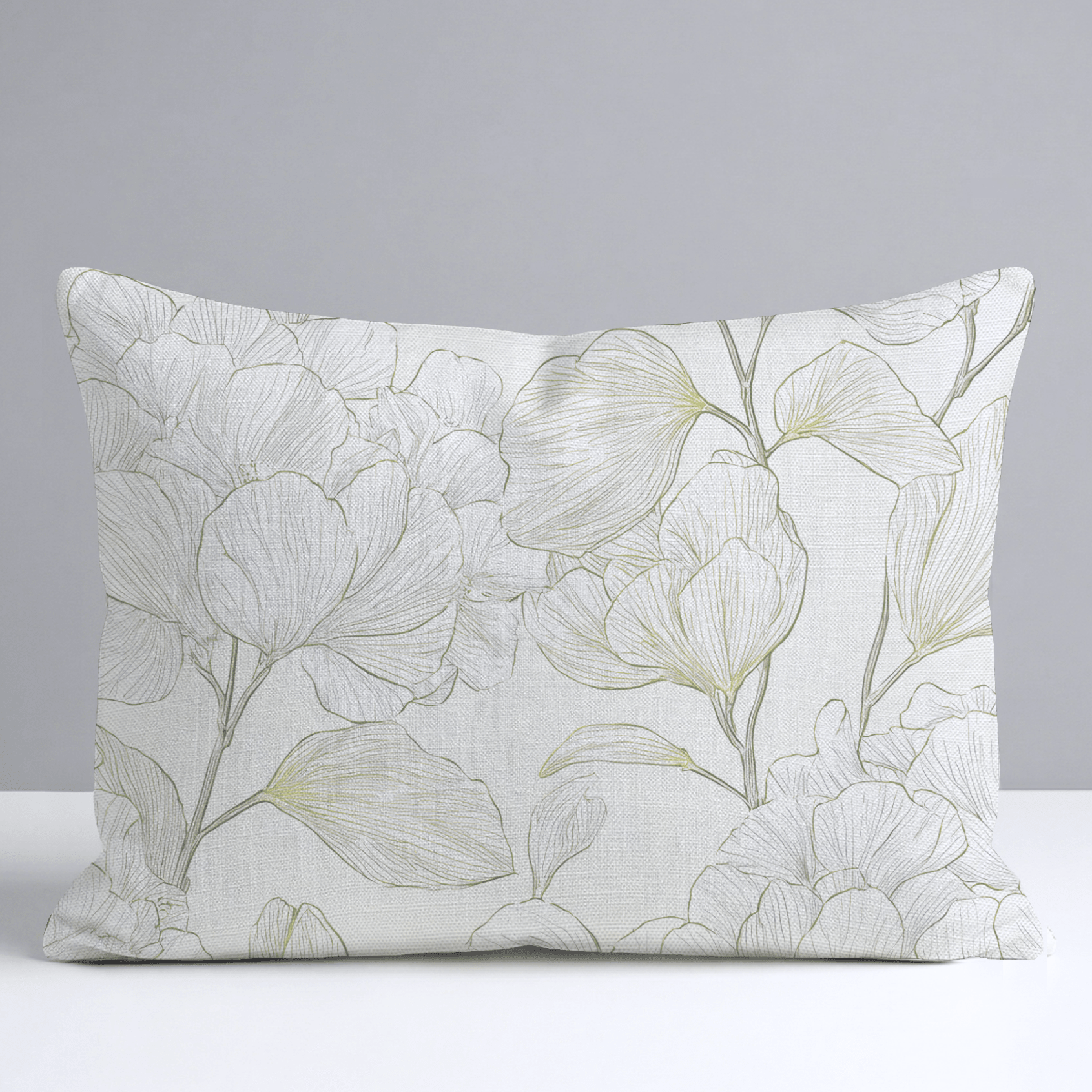 Yellow Hue Hydrangea Throw Pillow - Lemon Park