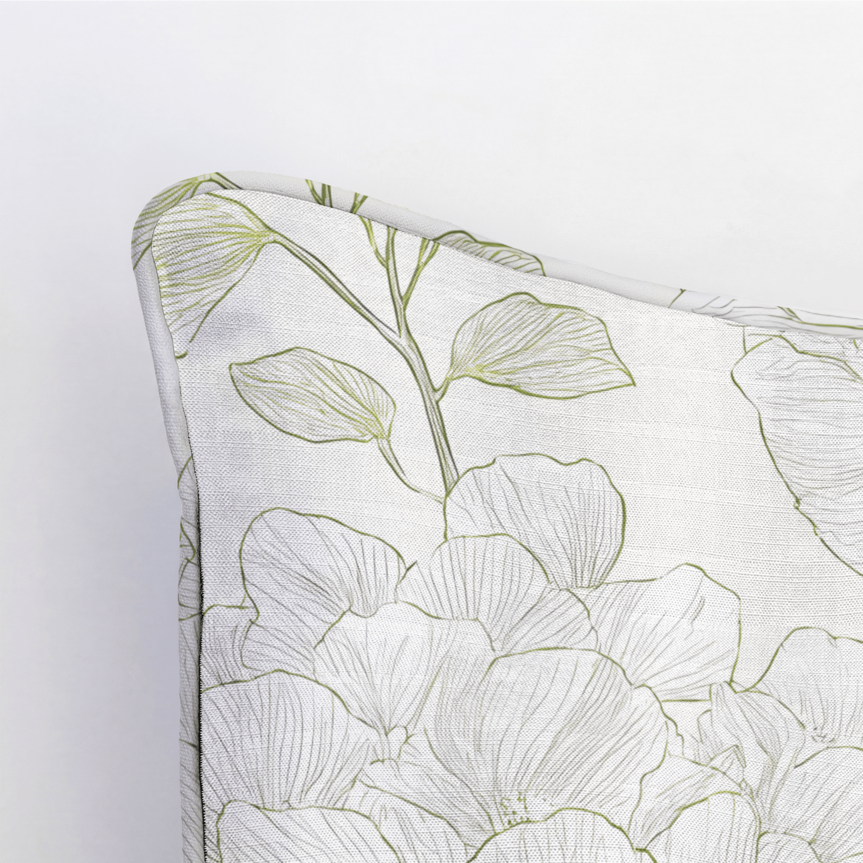 Yellow Hue Hydrangea Throw Pillow - Lemon Park