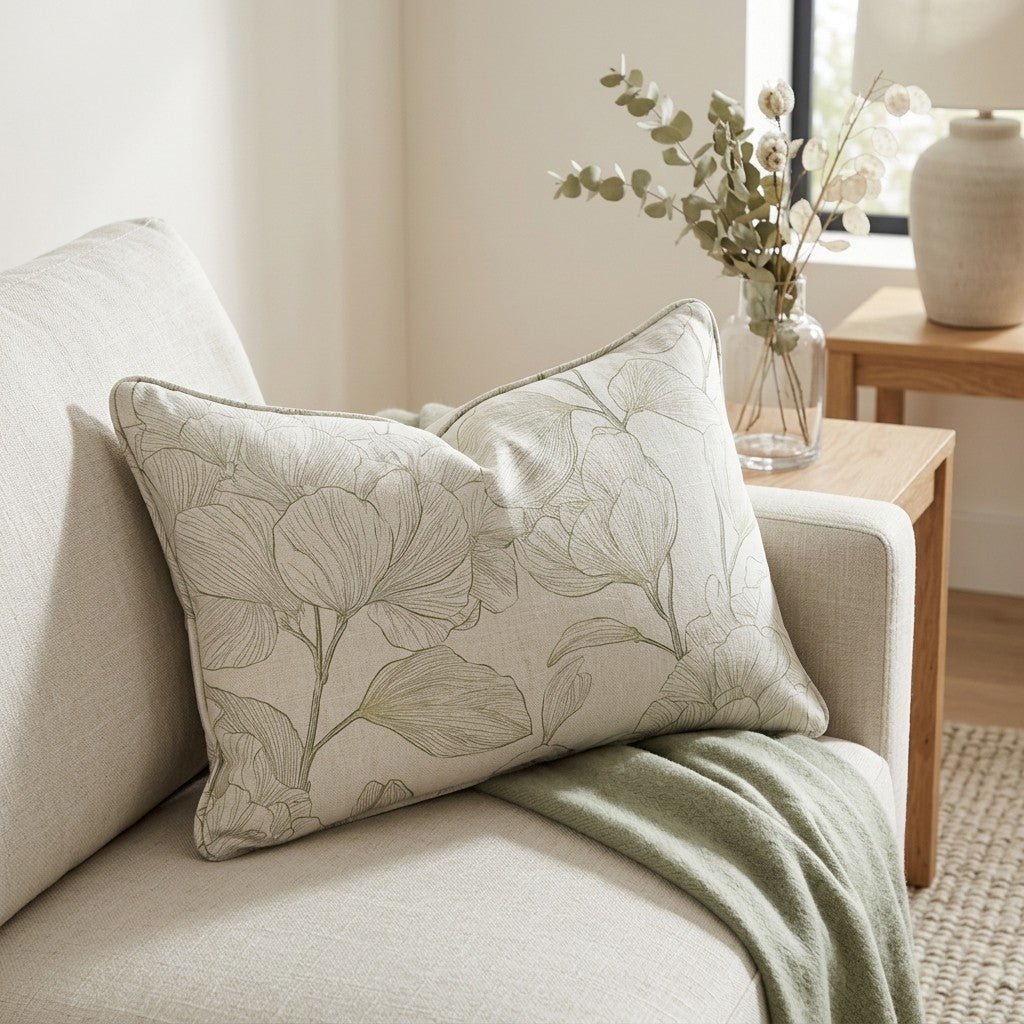 Yellow Hue Hydrangea Throw Pillow - Lemon Park