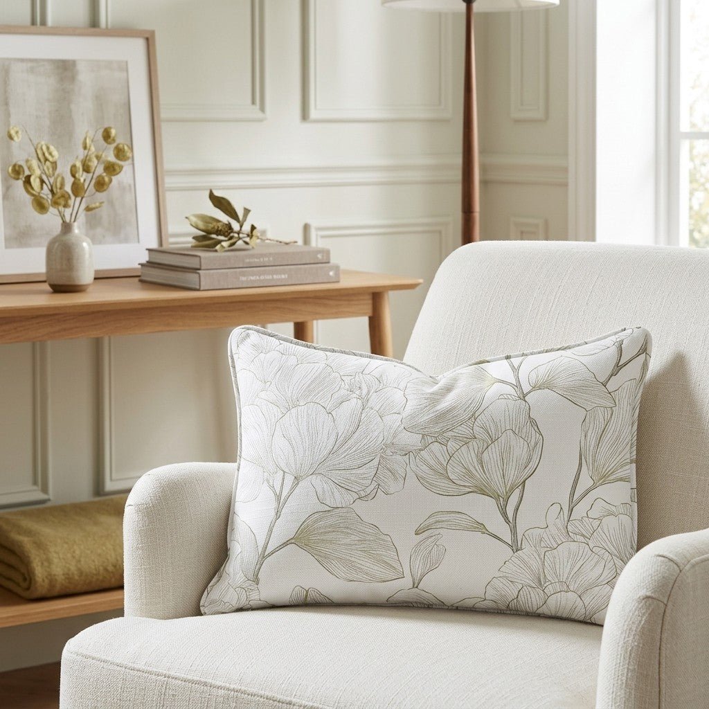 Yellow Hue Hydrangea Throw Pillow - Lemon Park